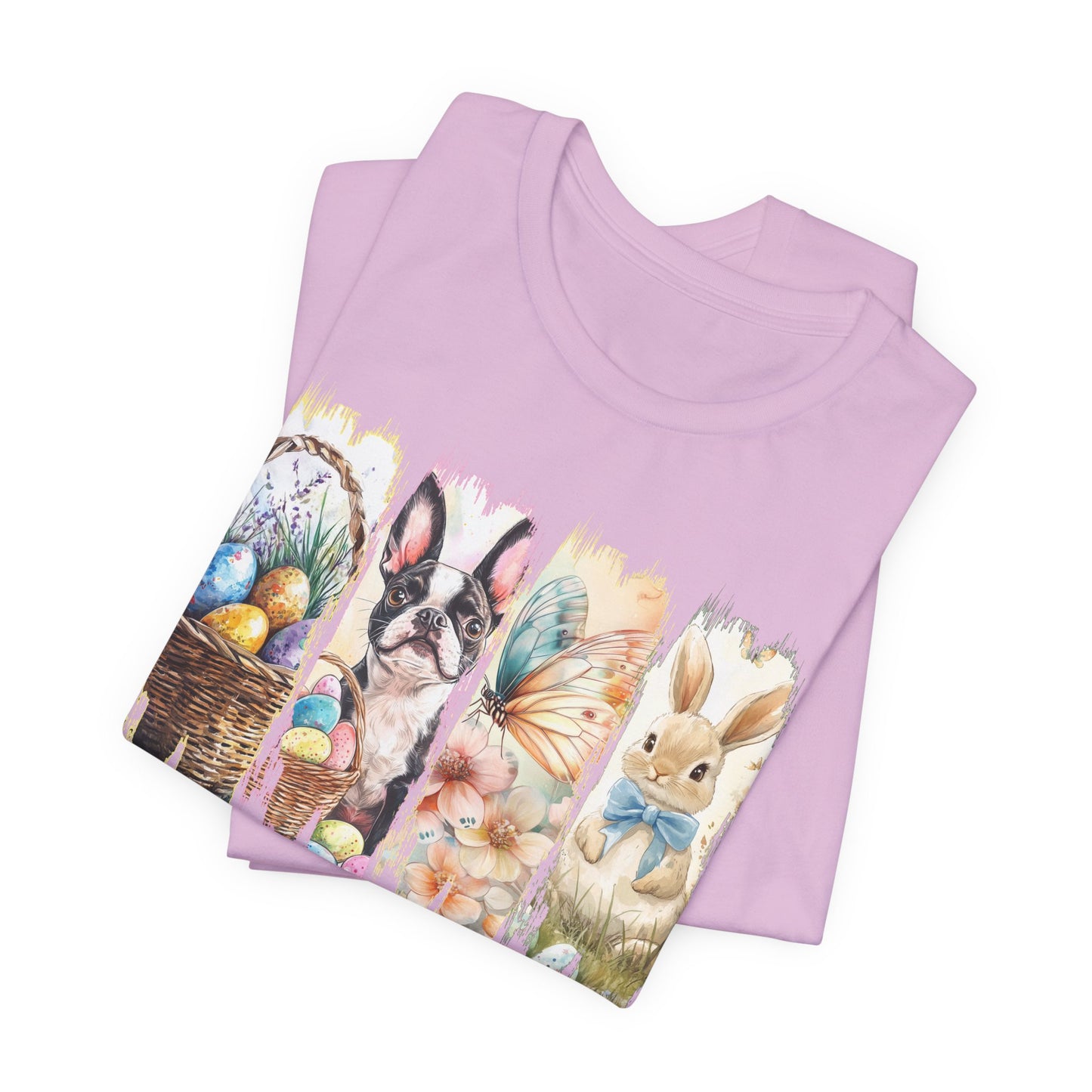 Boston Terrier Easter T-Shirt – "Some Bunny Loves Me"