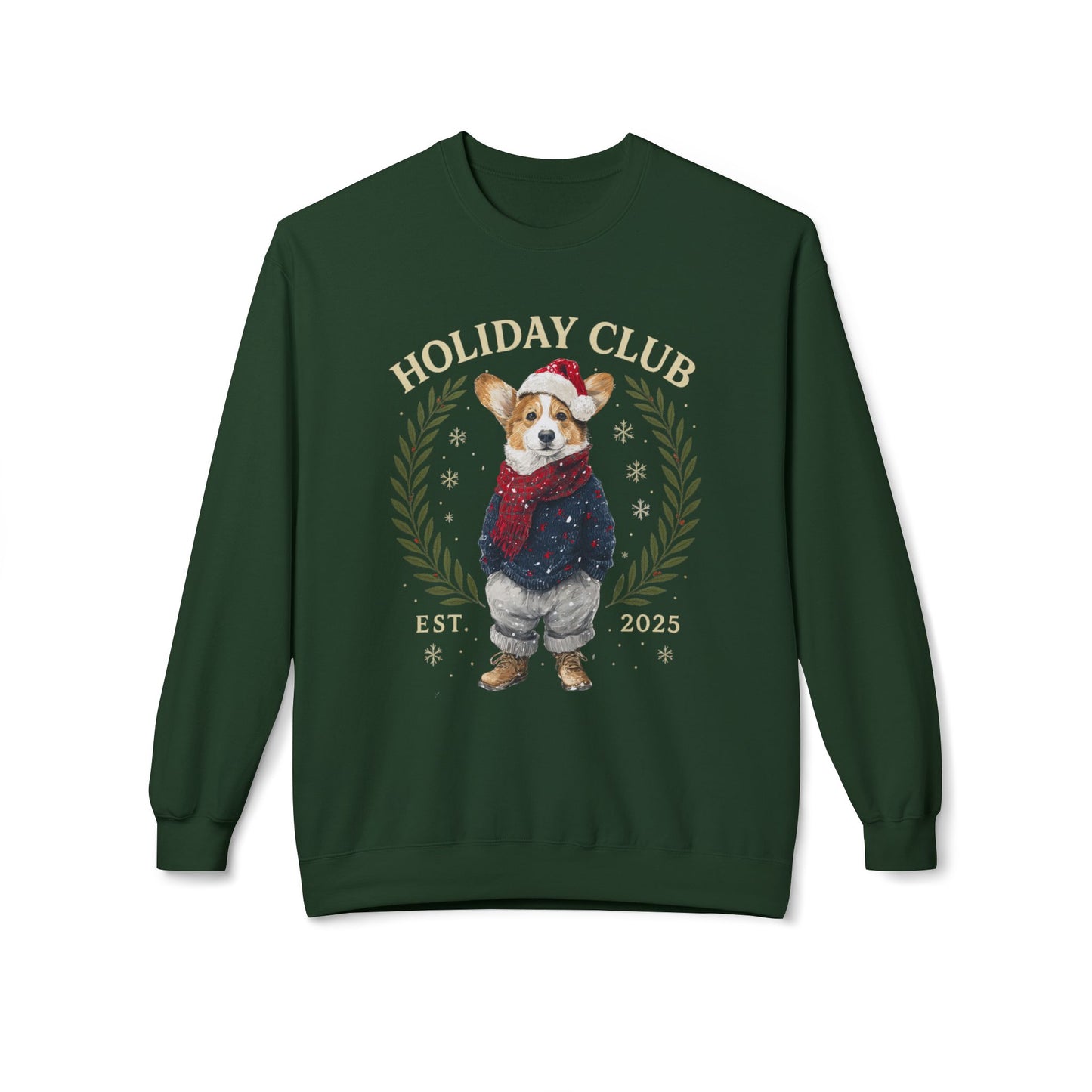 Corgi Holiday Club Christmas Sweater