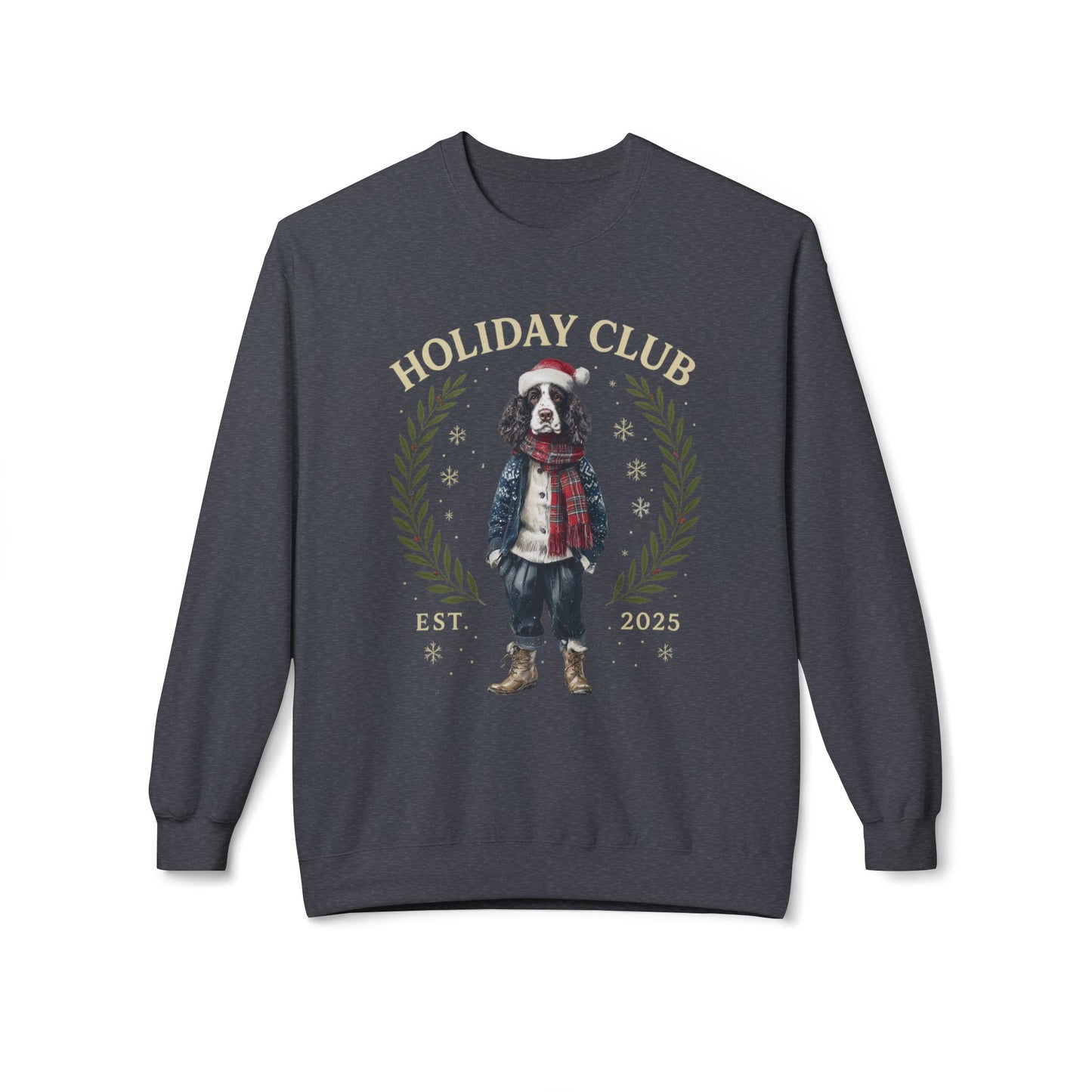 English Springer Spaniel Holiday Club Christmas Sweater