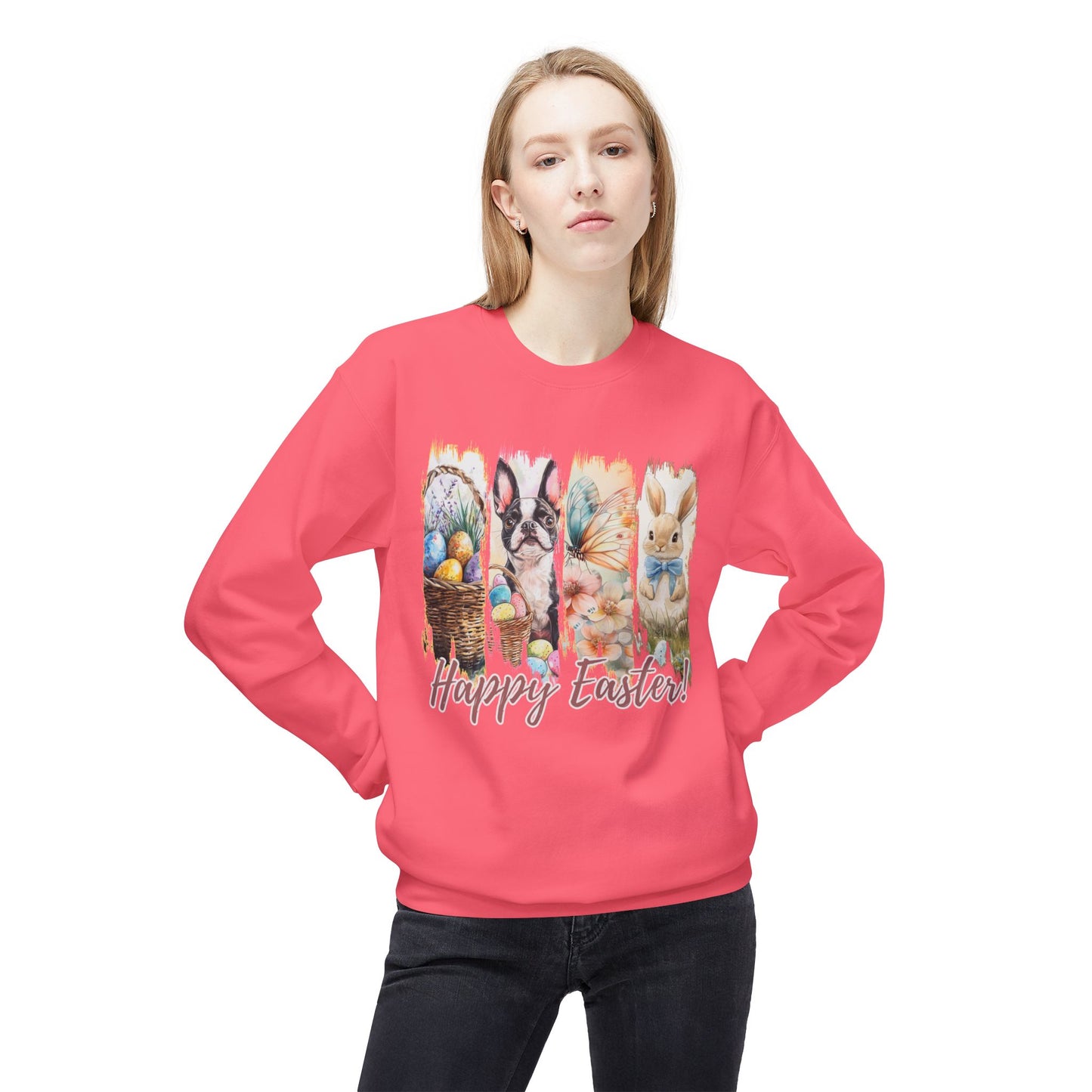 Boston Terrier Dog Lover Easter Sweatshirt