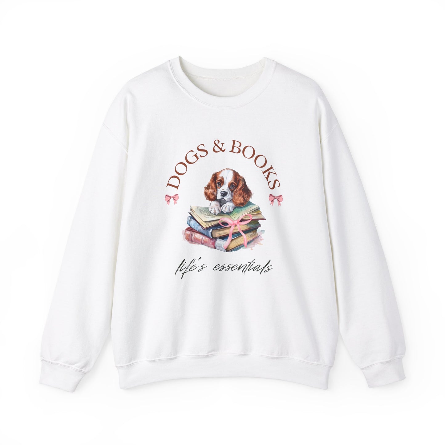 Cavalier King Charles "Dogs & Books" Sweatshirt