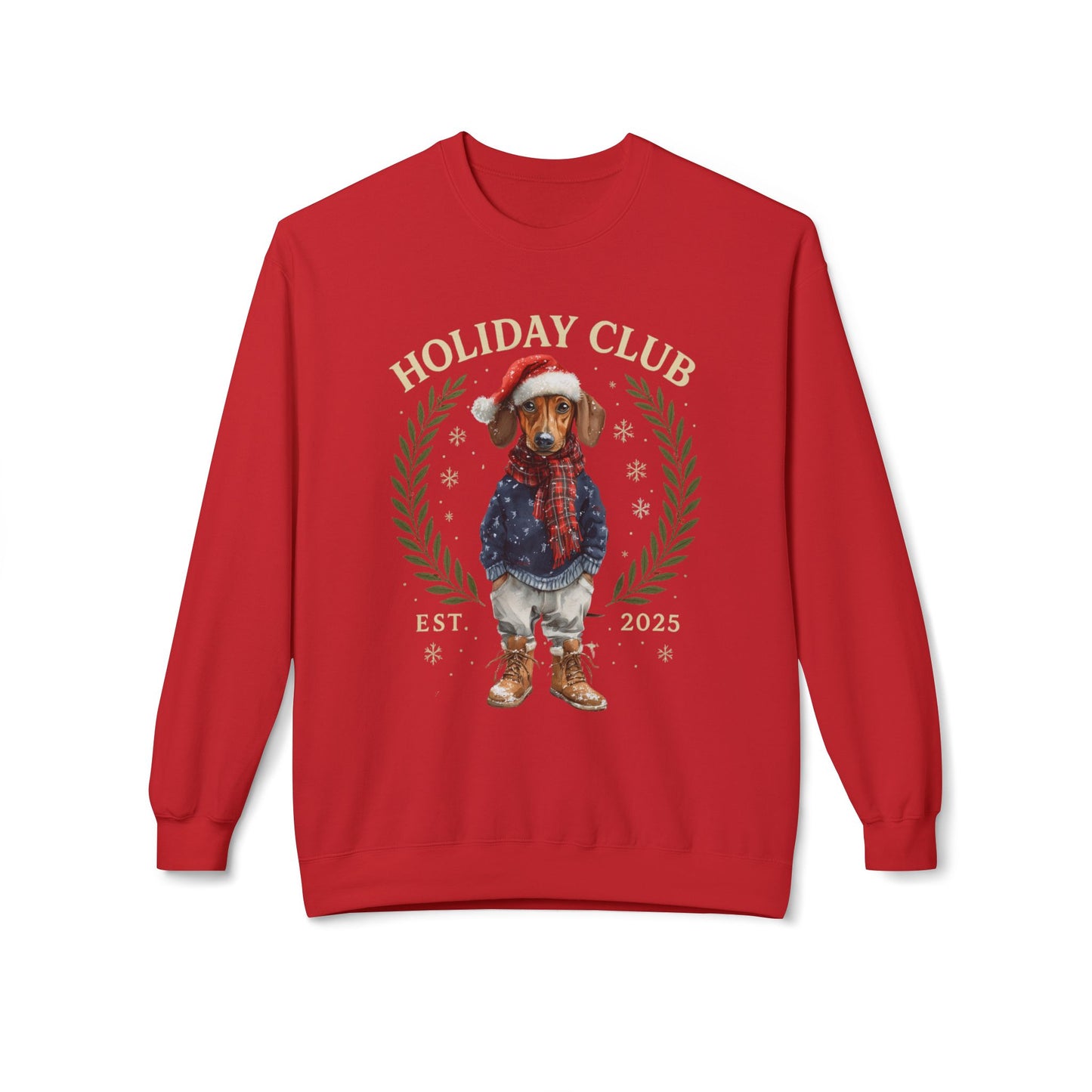 Dachshund Holiday Club Christmas Sweater