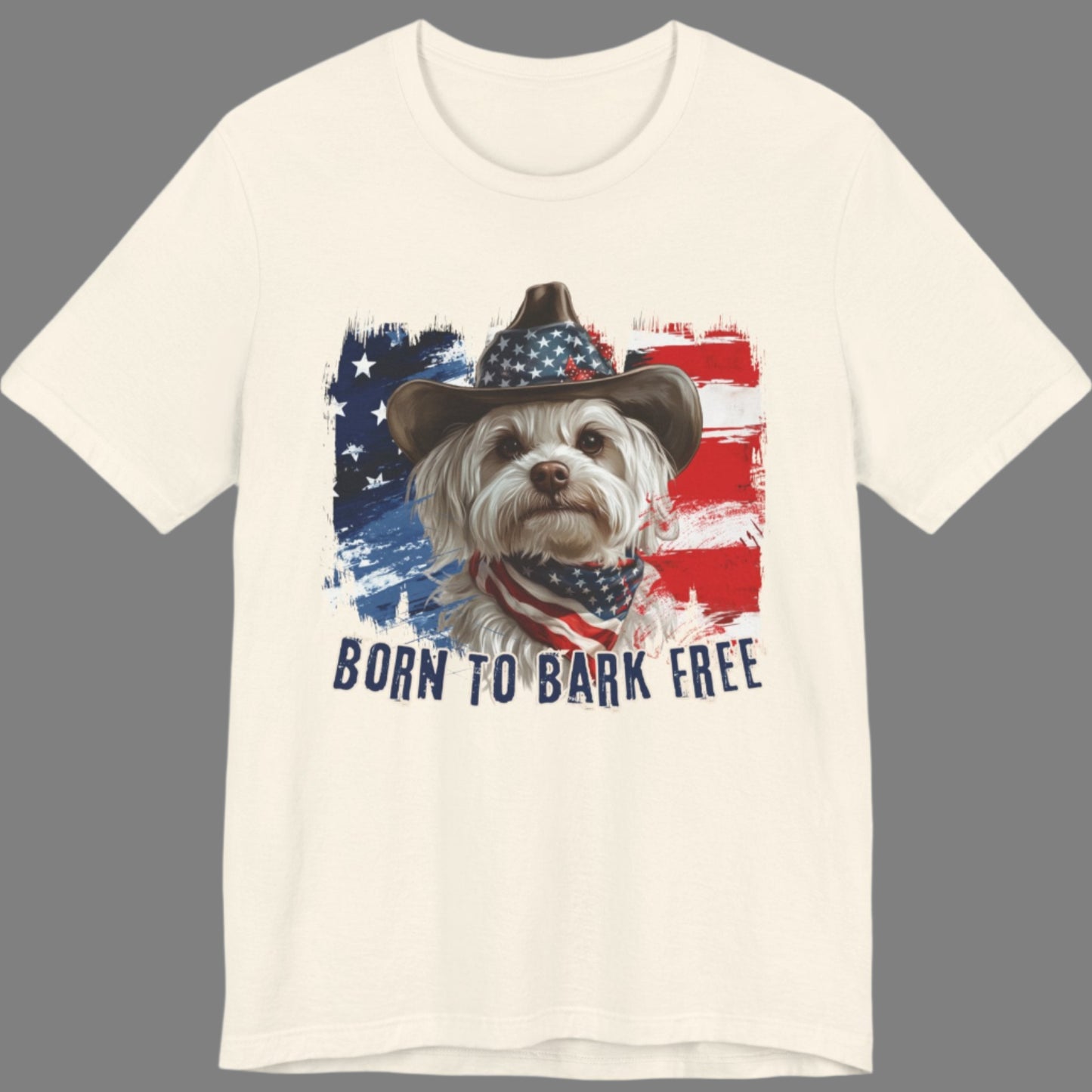 born to bark free maltese patriotic t-shirt, 4th of july, independance day dog lover t-shirt