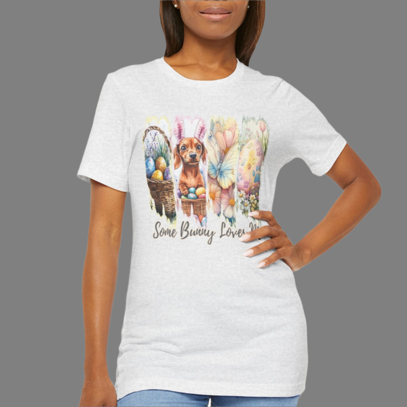 Dachshund Easter T-Shirt – "Some Bunny Loves Me"