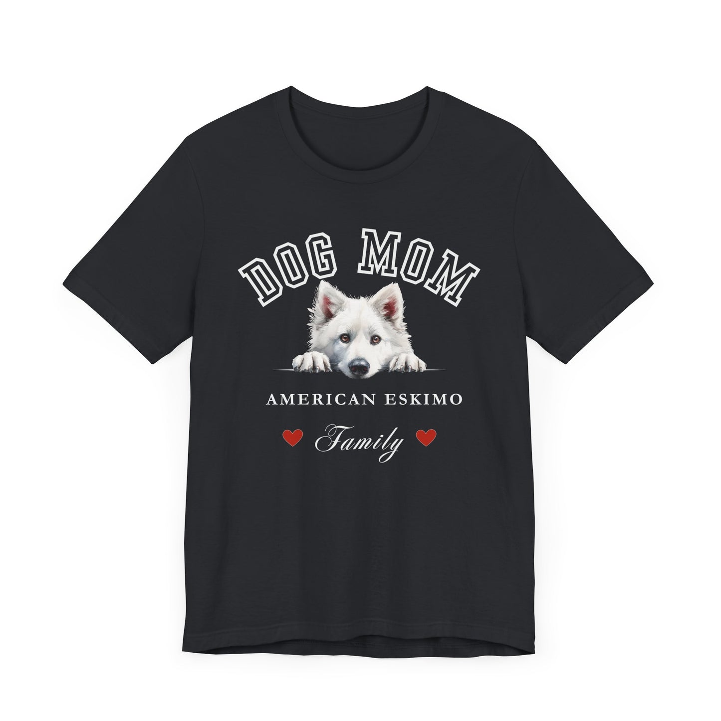 American Eskimo Dog Mom Family T-Shirt - Mother’s Day Gift for Dog Lovers