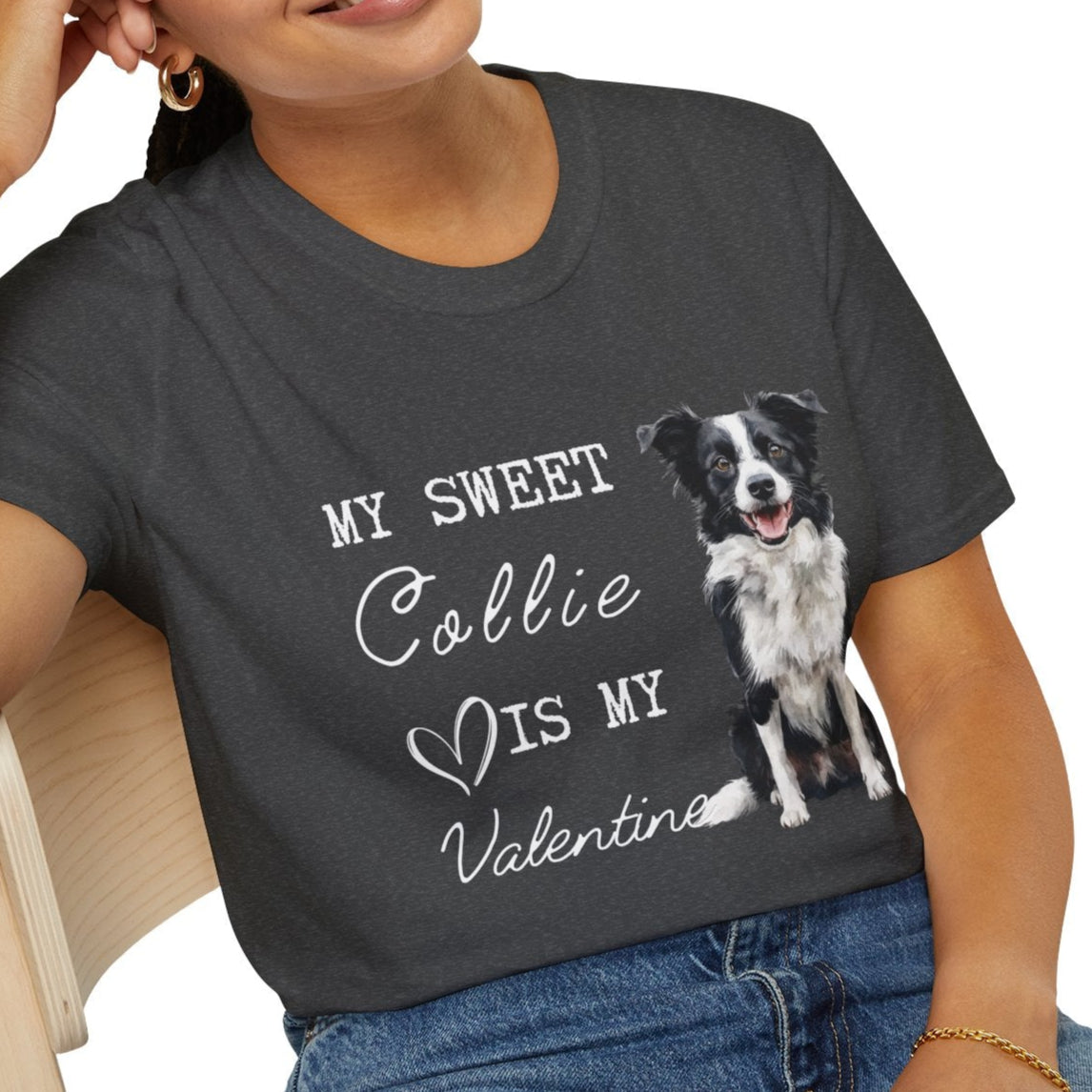 Border Collie Valentine's Day Shirt