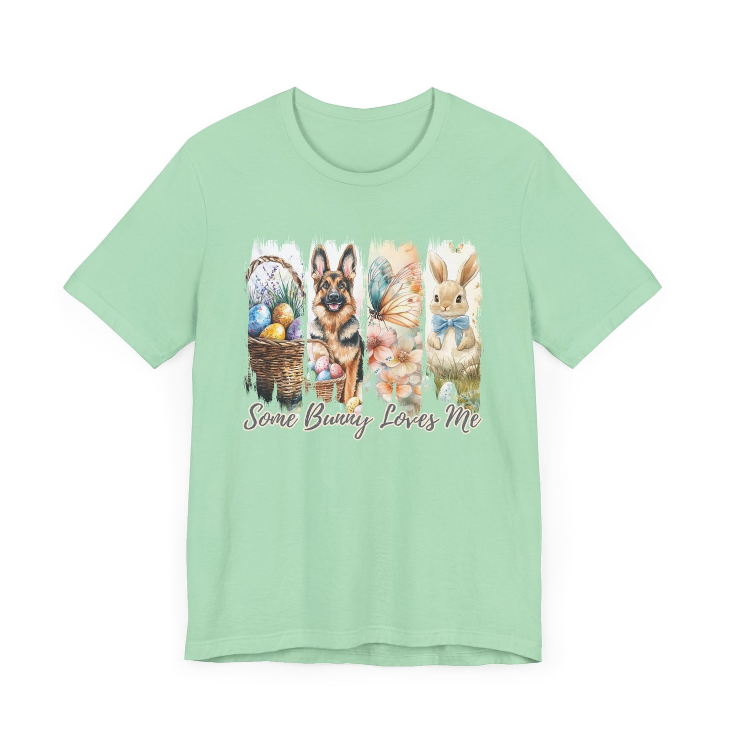 German Shepherd Easter T-Shirt – "Some Bunny Loves Me"