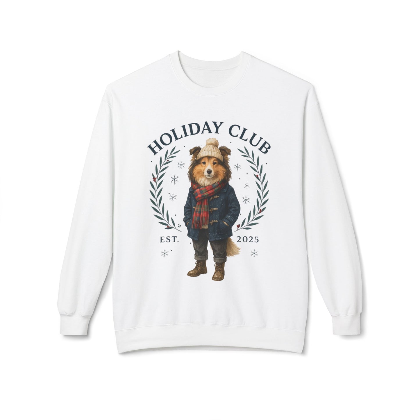Shetland Sheepdog -Sheltie - Holiday Club Christmas Sweater