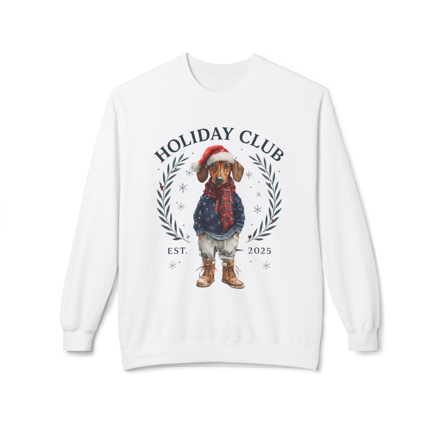 Dachshund Holiday Club Christmas Sweater