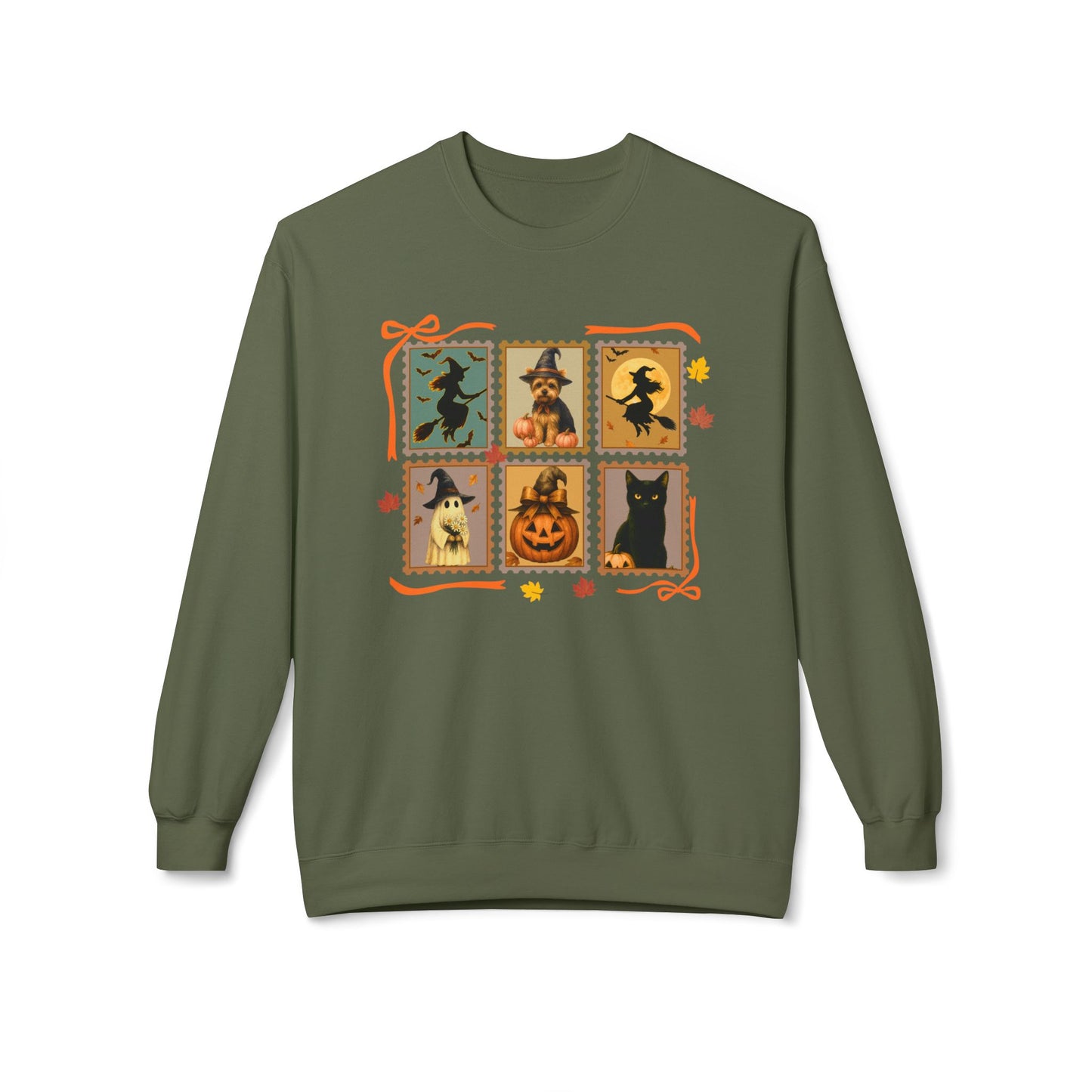 Halloween Yorkie Lover Stamp Sweatshirt – Personalized Halloween Pet Edition