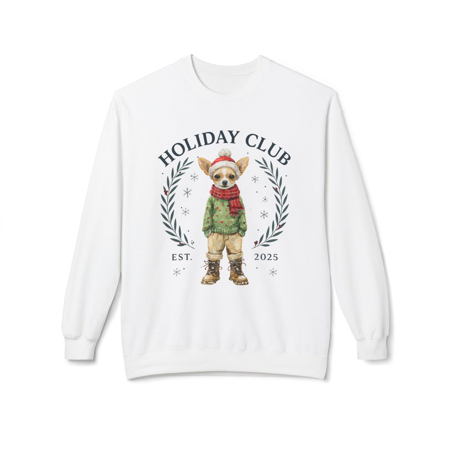 Chihuahua Holiday Club Christmas Sweater