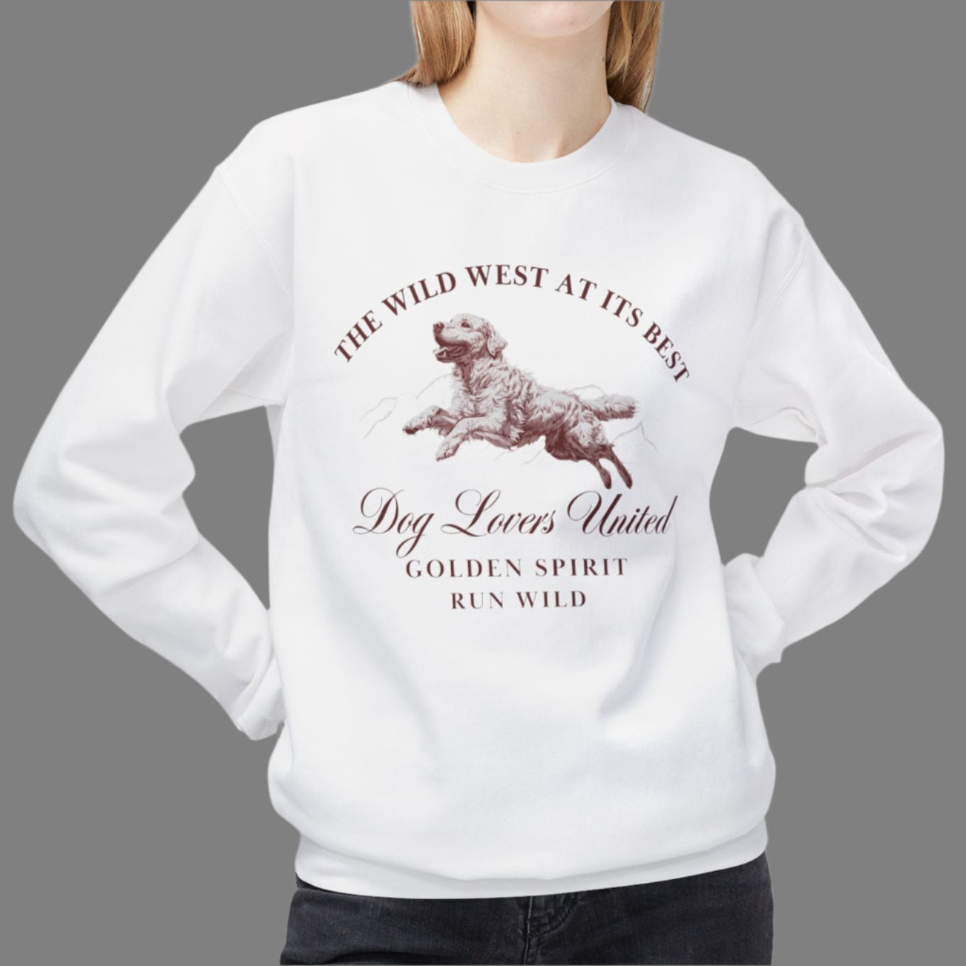Golden Retriever - Golden Spirit Sweatshirt– Wild West Edition
