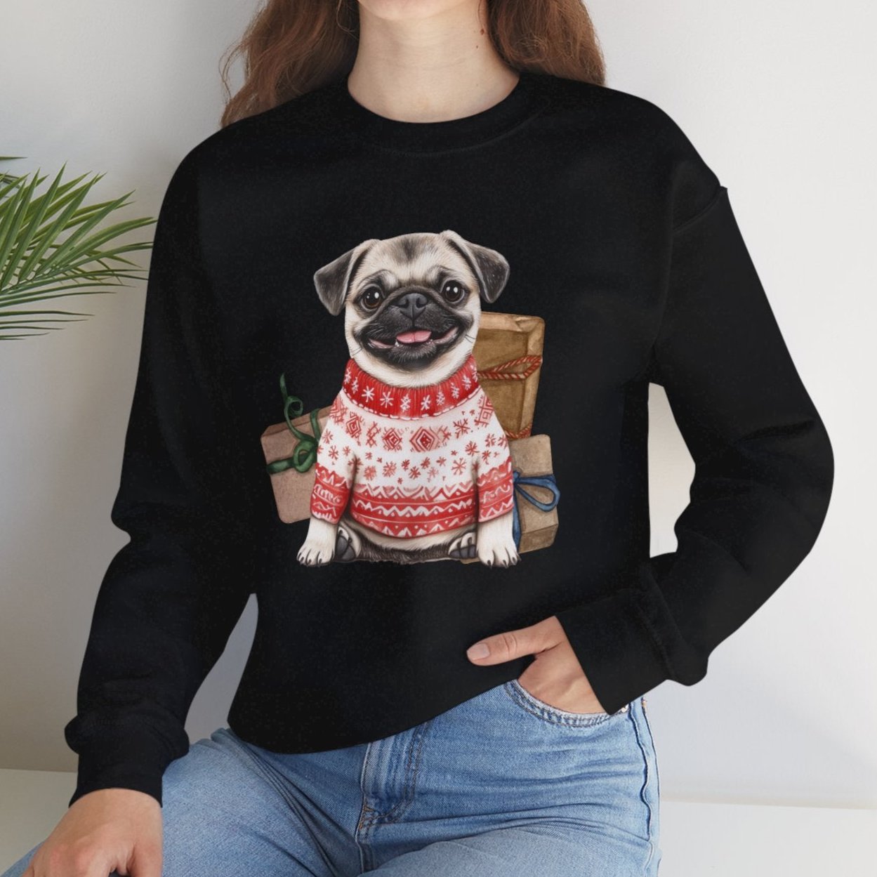 Pug Christmas Sweatshirt
