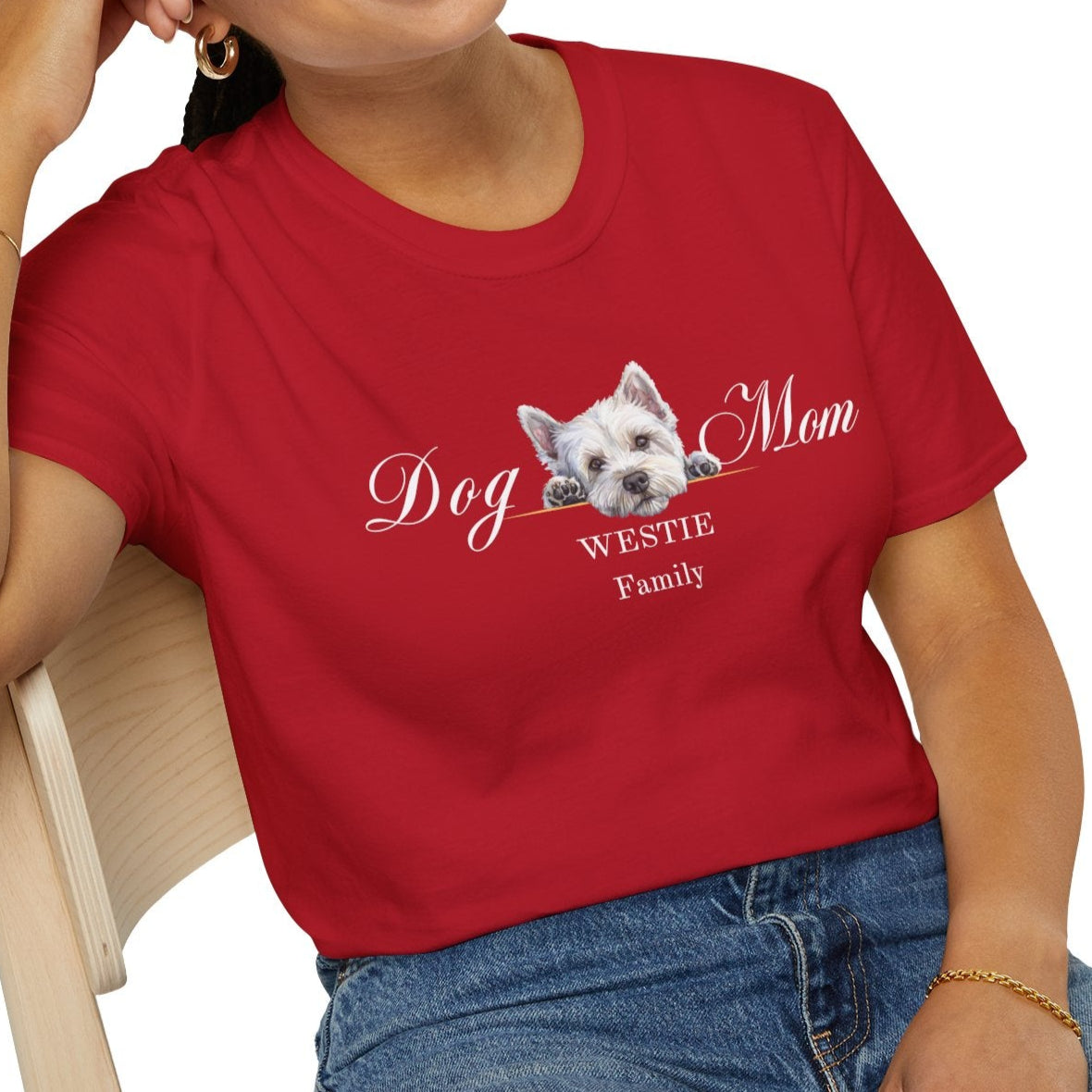 west highland white terrier dog mom t-shirt