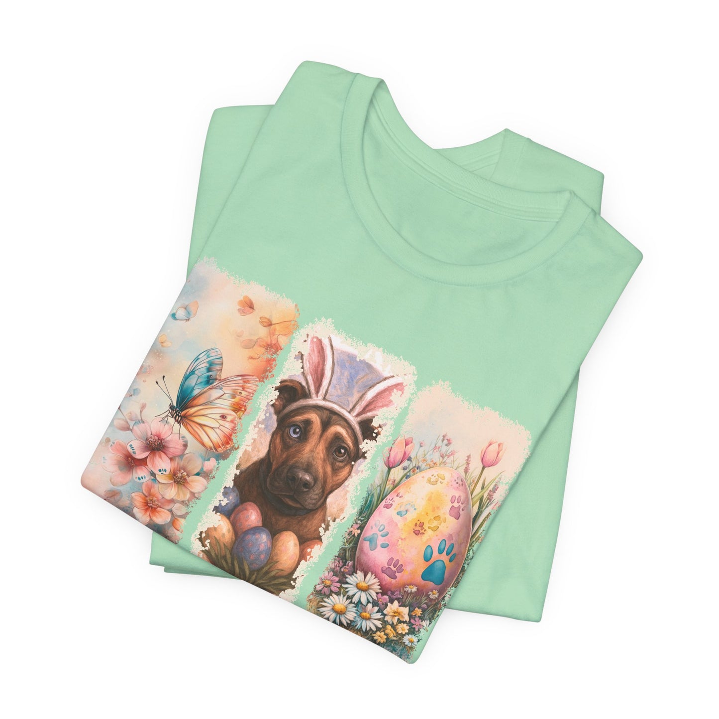 Custom Dog Lover Easter T-Shirt – "Some Bunny Loves Me" 3 paint strokes