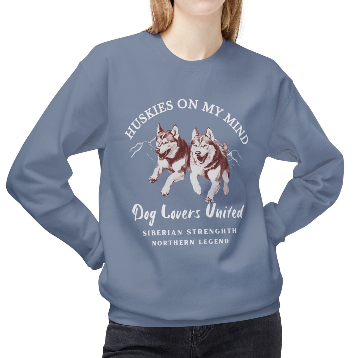 Siberian Husky Sweater for Dog Lovers - Huskies on My Mind