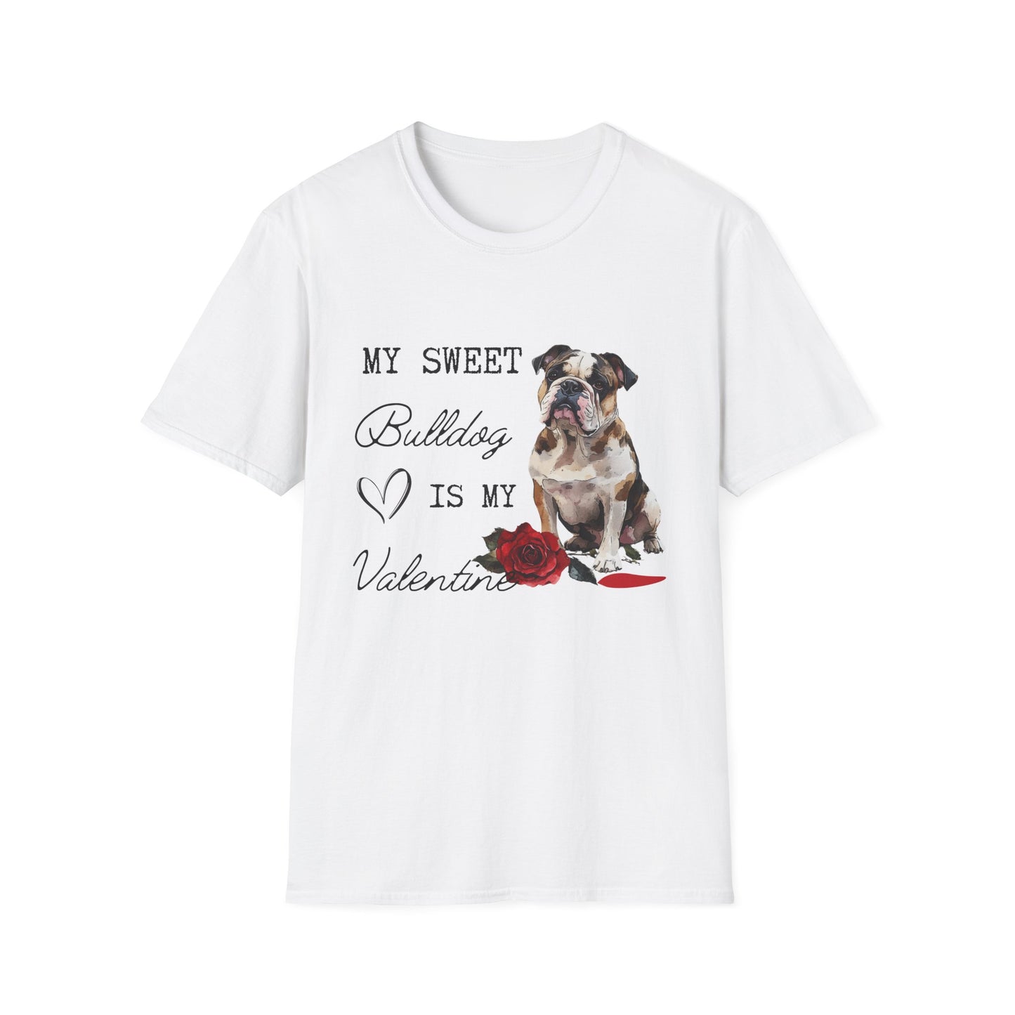 English Bulldog Lover Valentine's Shirt