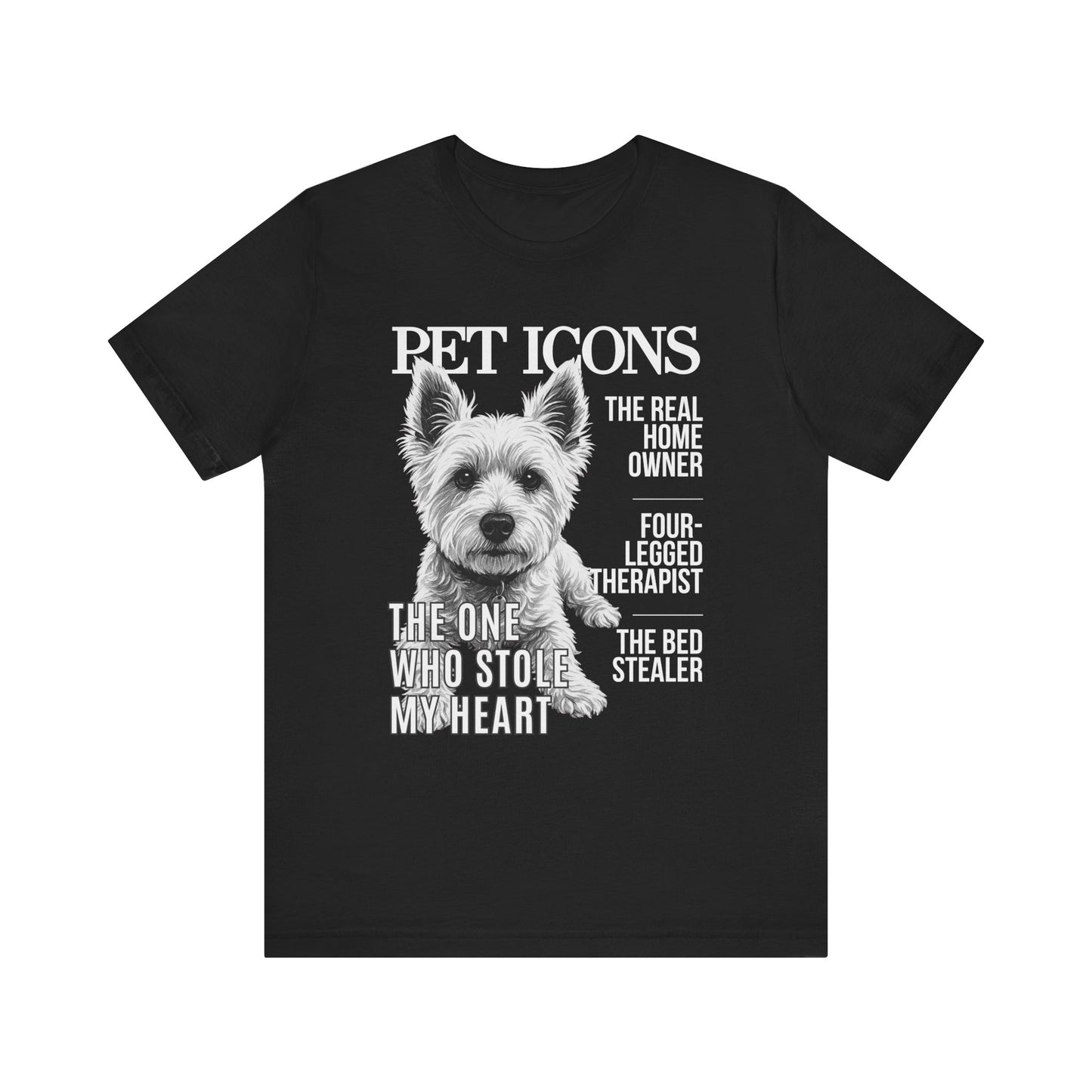 Pet Icons T-shirt - Westie Edition