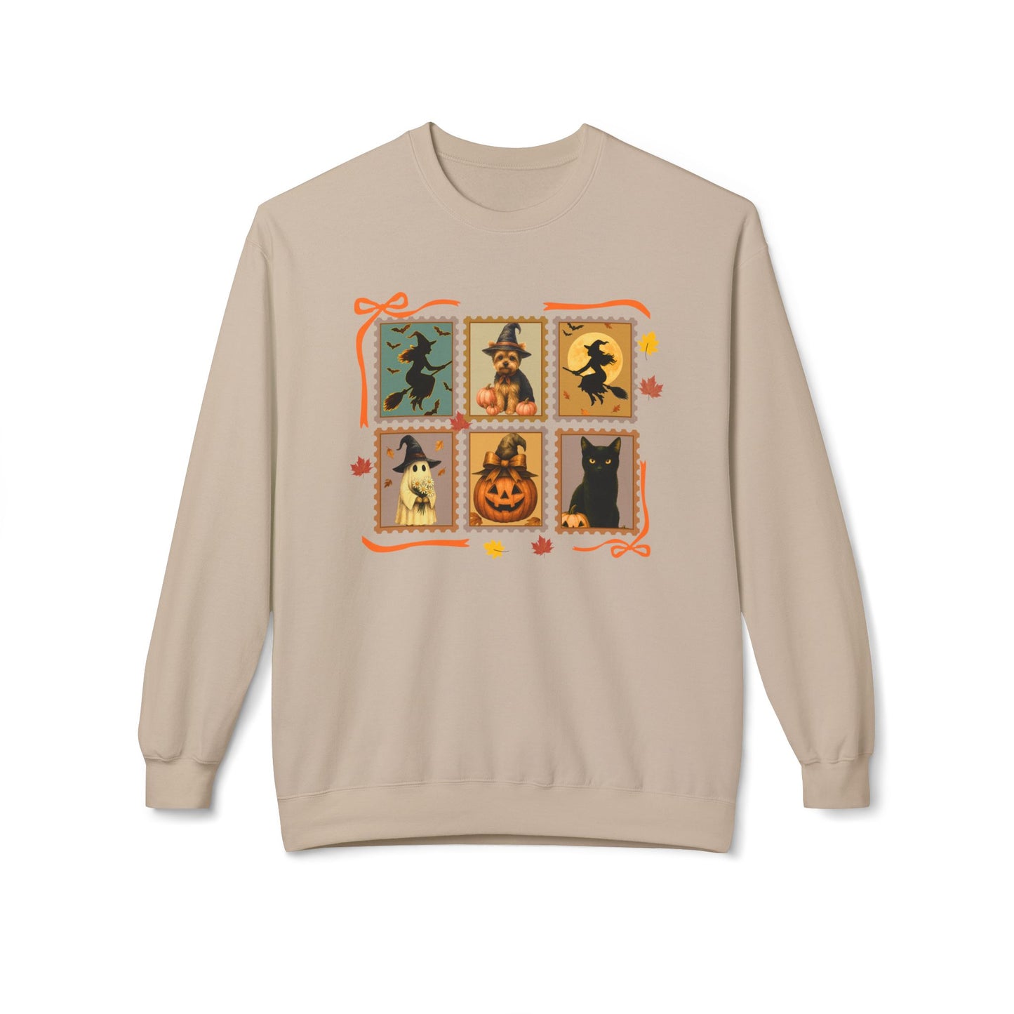 Halloween Yorkie Lover Stamp Sweatshirt – Personalized Halloween Pet Edition