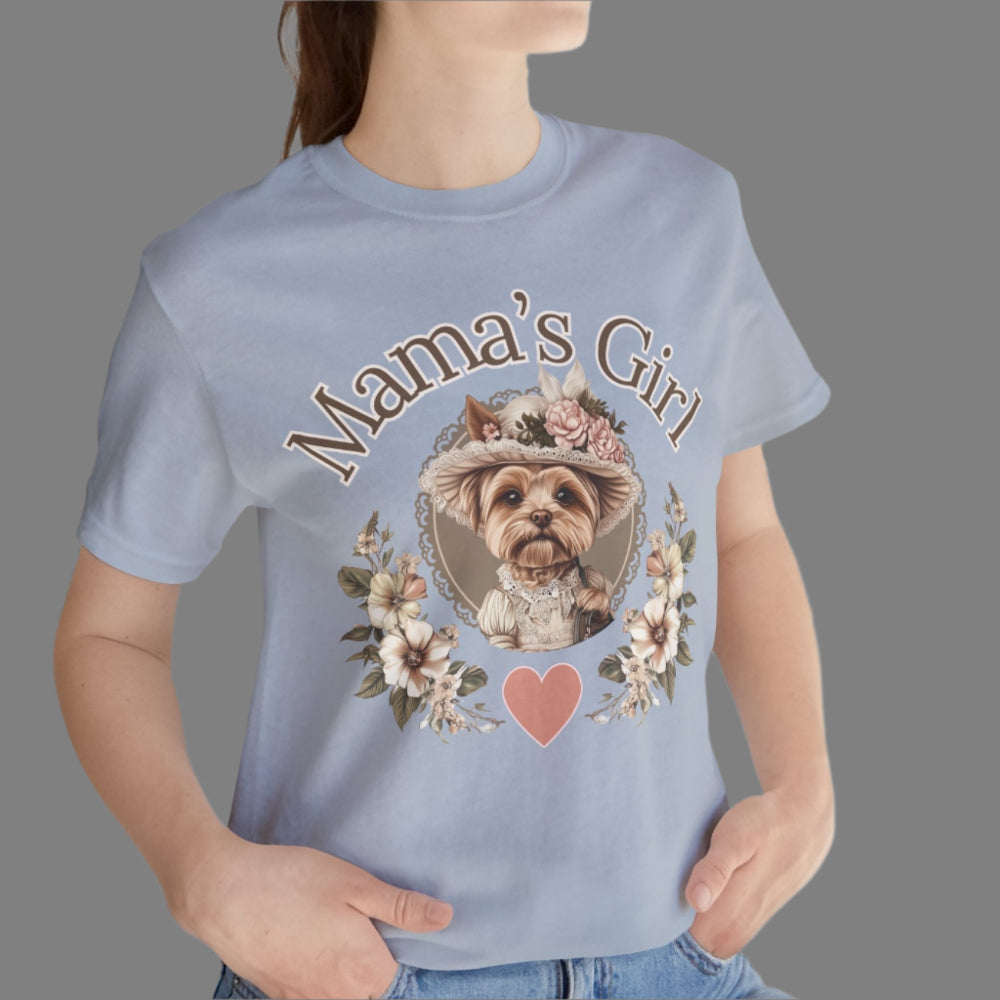 yorkie mama's girl vintage tee
