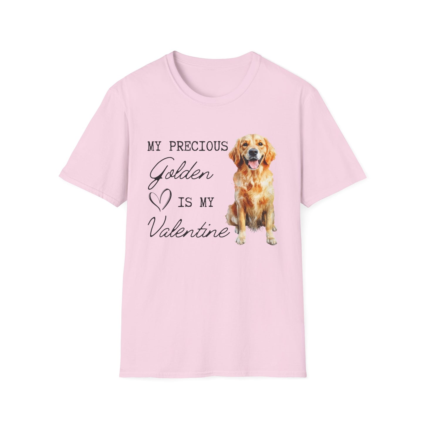 Golden Retriever - My Precious Golden is My Valentine - T-shirt