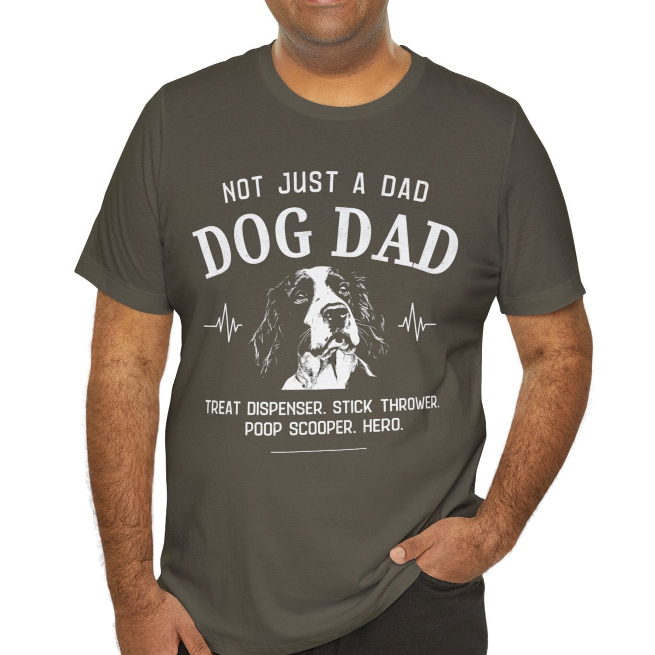English Springer Spaniel Dog Dad T-shirt