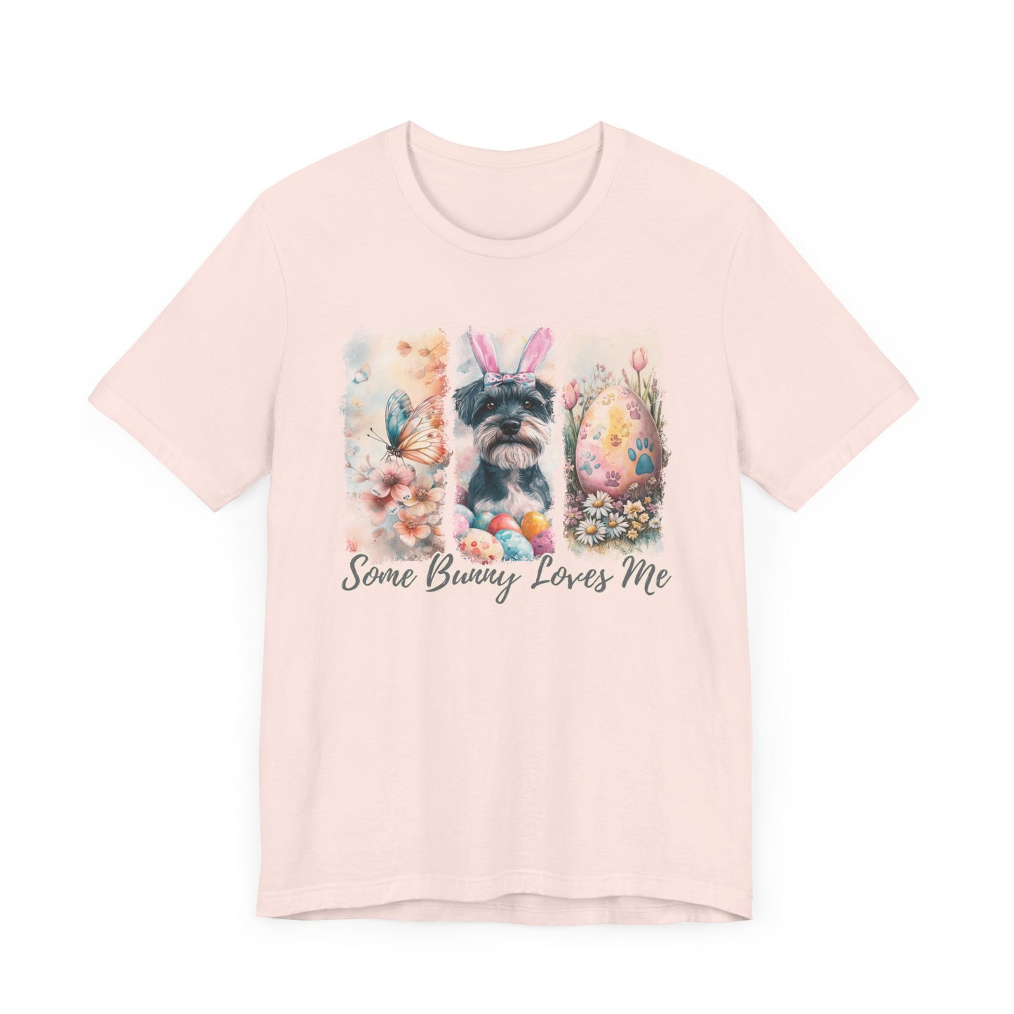 Schnauzer Easter T-Shirt – "Some Bunny Loves Me"