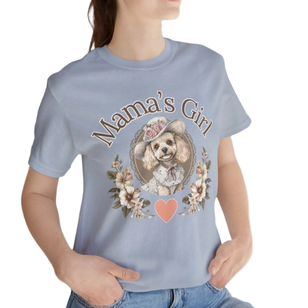 mama's girl tee toy poodle vintage shaby chic