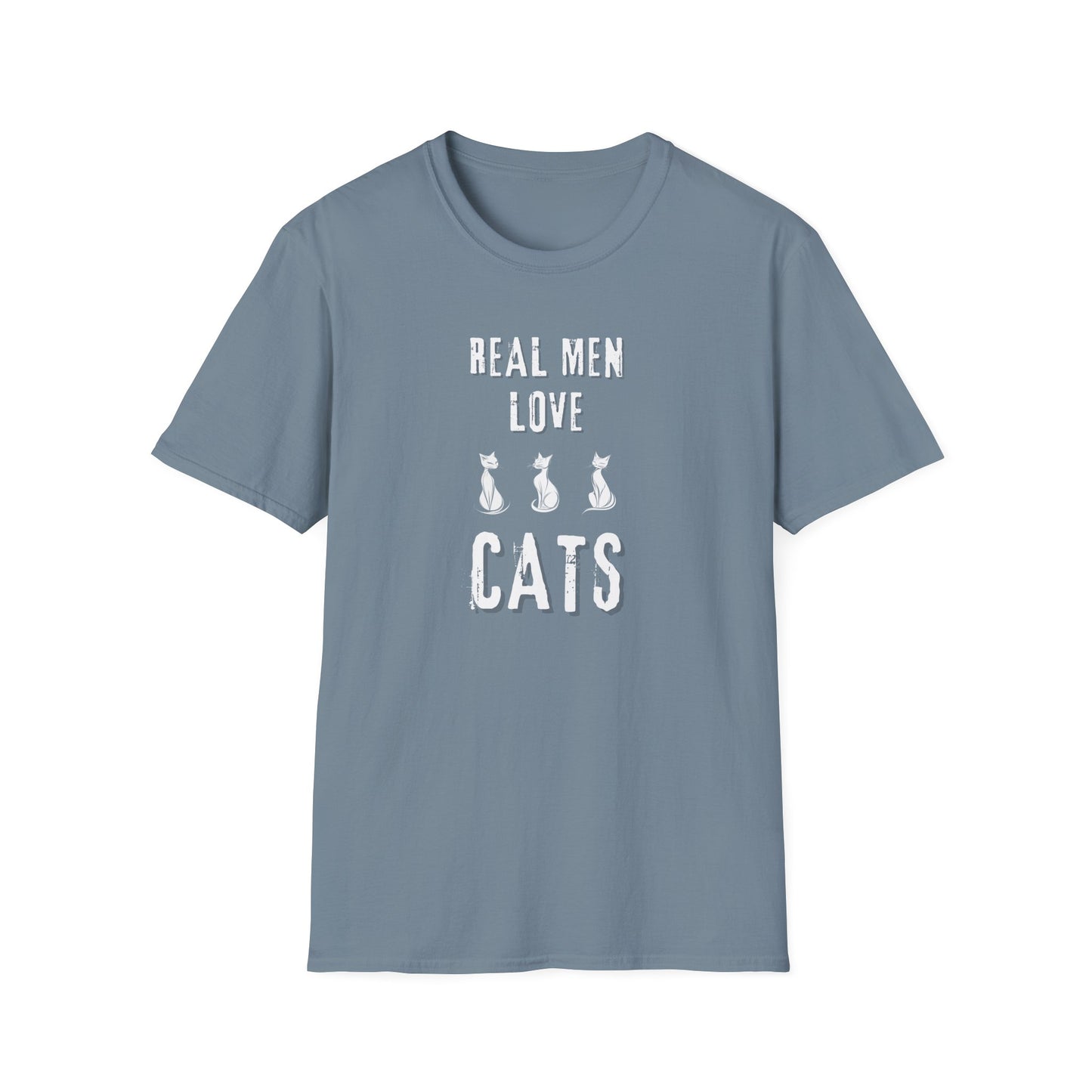 Real Men Love Cats - Unisex Softstyle T-Shirt