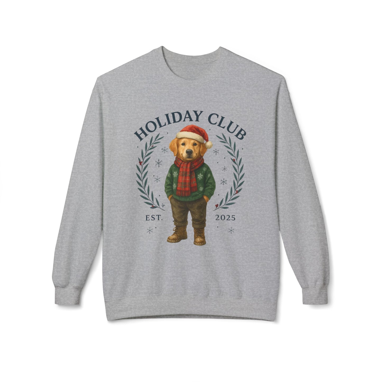 Golden Retriever Holiday Club Christmas Sweater