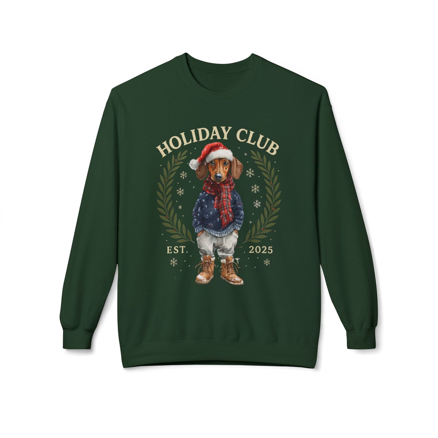 Dachshund Holiday Club Christmas Sweater