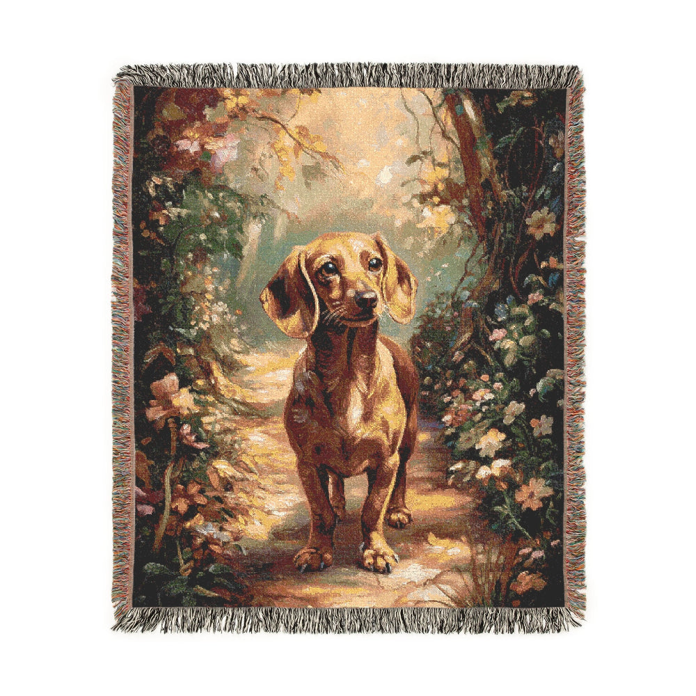 Dachshund Woven Throw – Woven Blanket