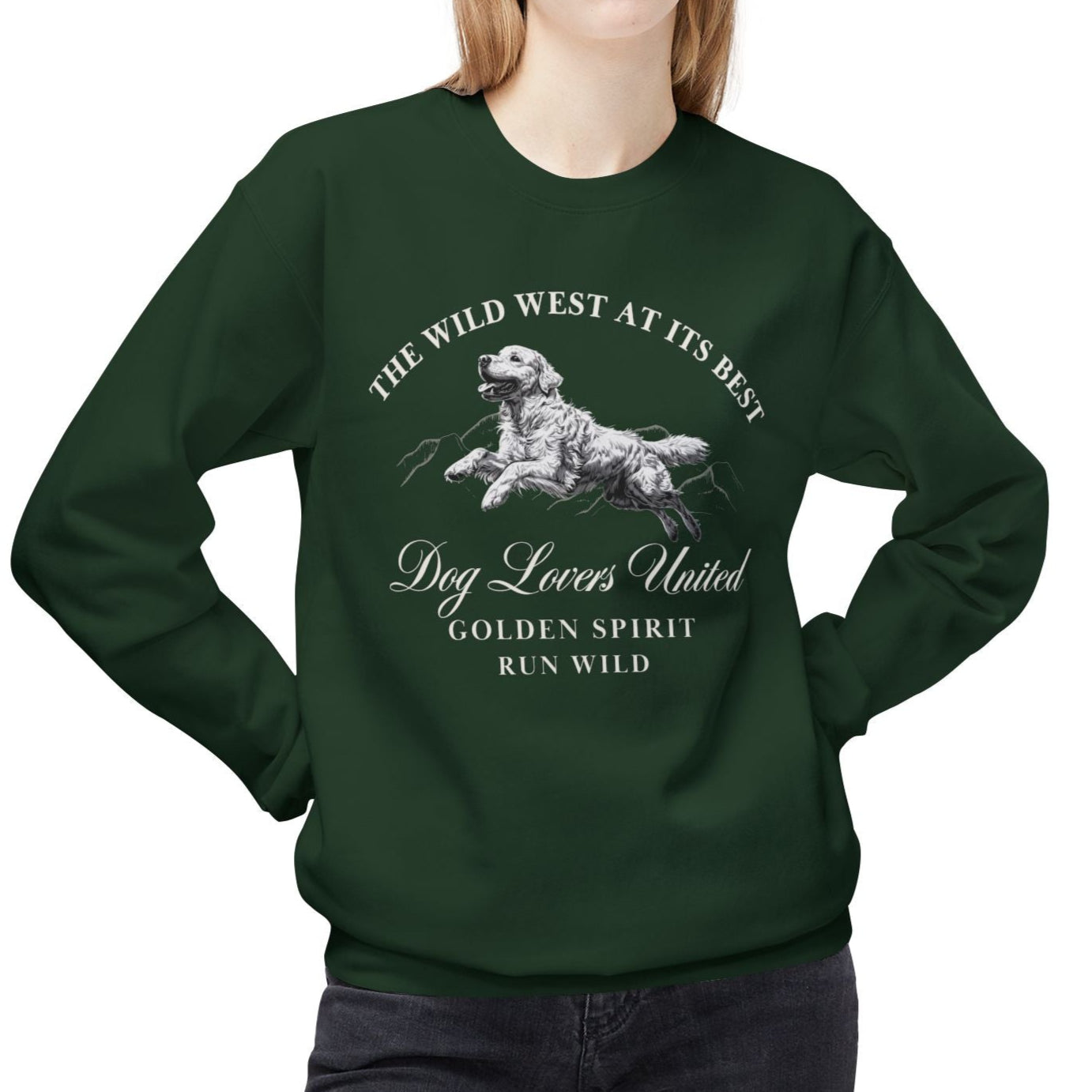 Golden Retriever - Golden Spirit Sweatshirt– Wild West Edition