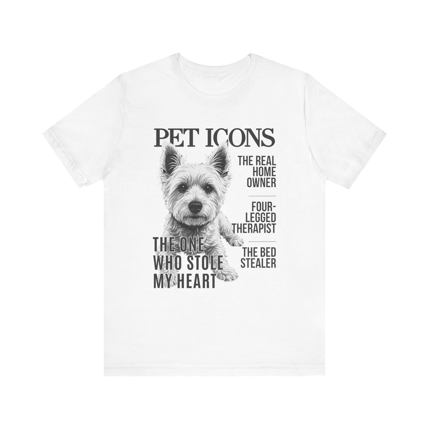 Pet Icons T-shirt - Westie Edition