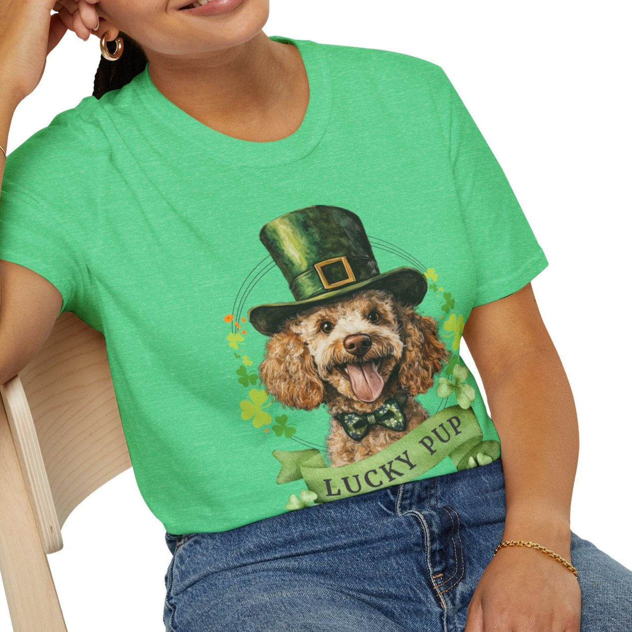 poodle lover st. patrick's day tee