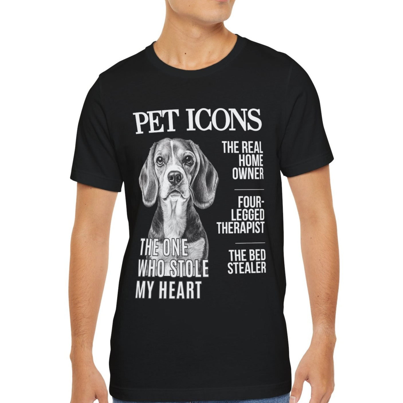 Pet Icons T-shirt - Beagle Edition