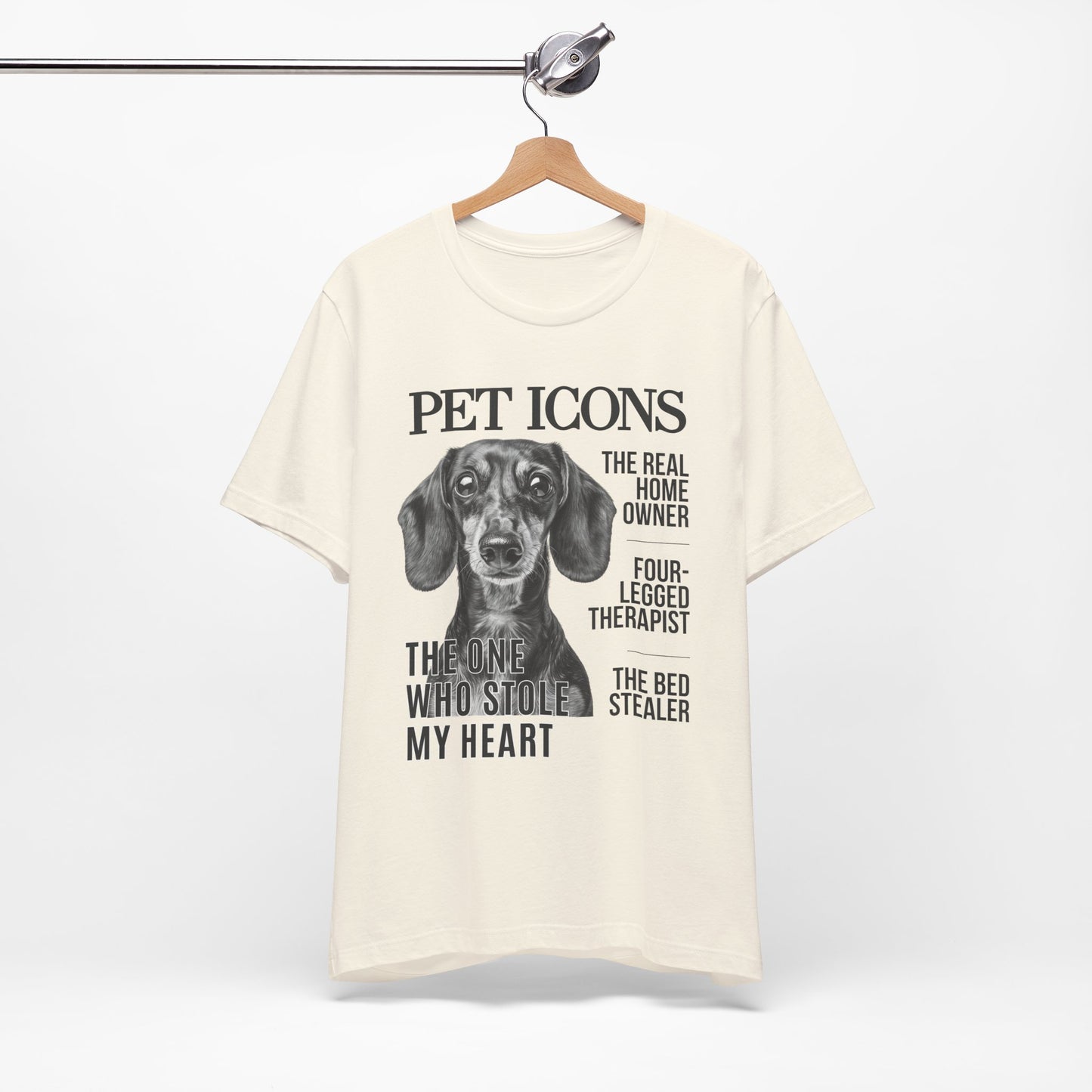 Pet Icons T-shirt - Dachshund Edition