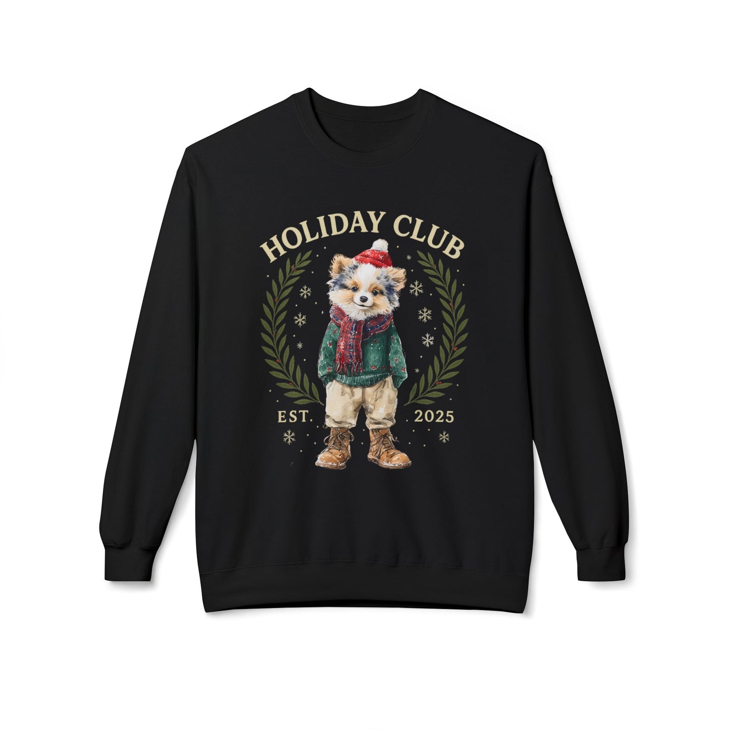 Pomeranian Holiday Club Christmas Sweater