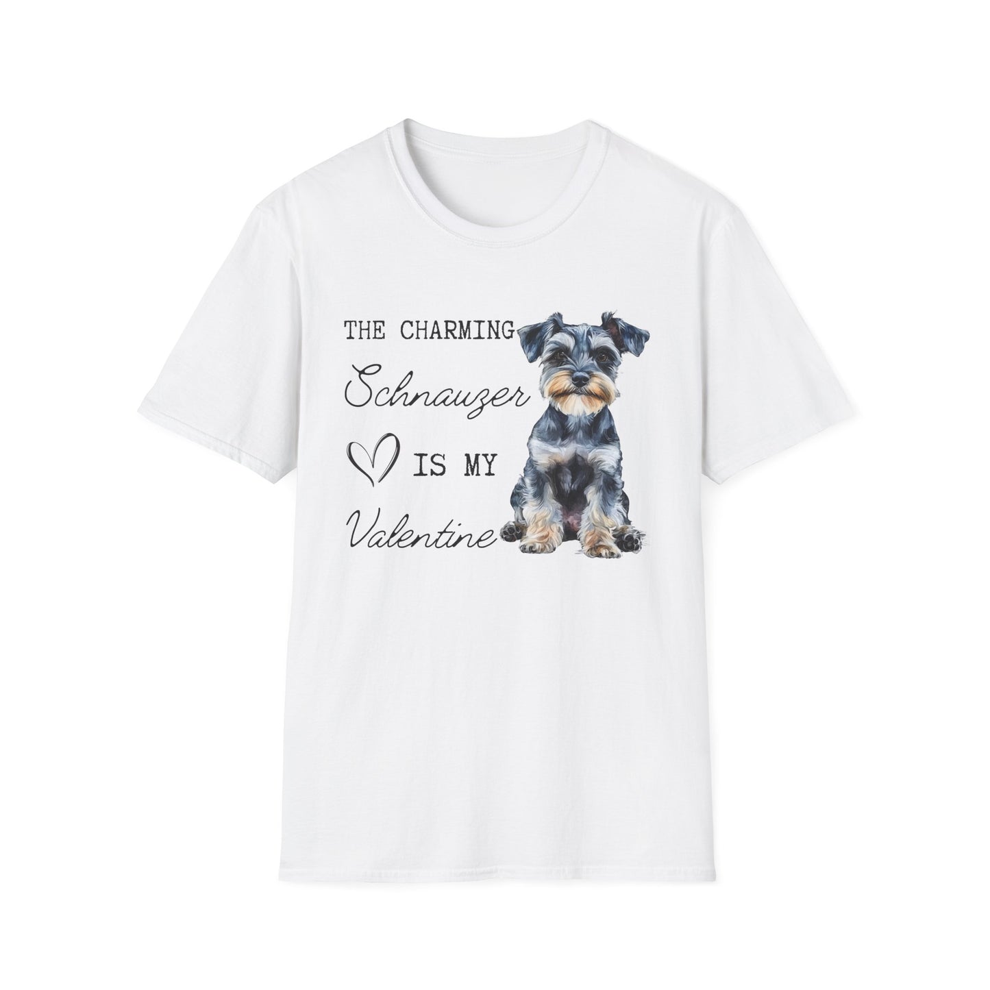 Schnauzer - The Charming Schnauzer is My Valentine - Shirt
