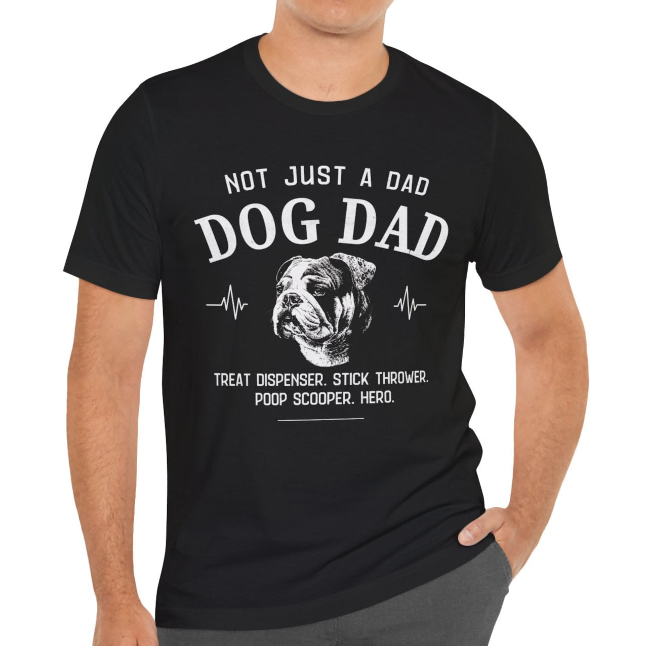 English Bulldog Dog Dad T-shirt