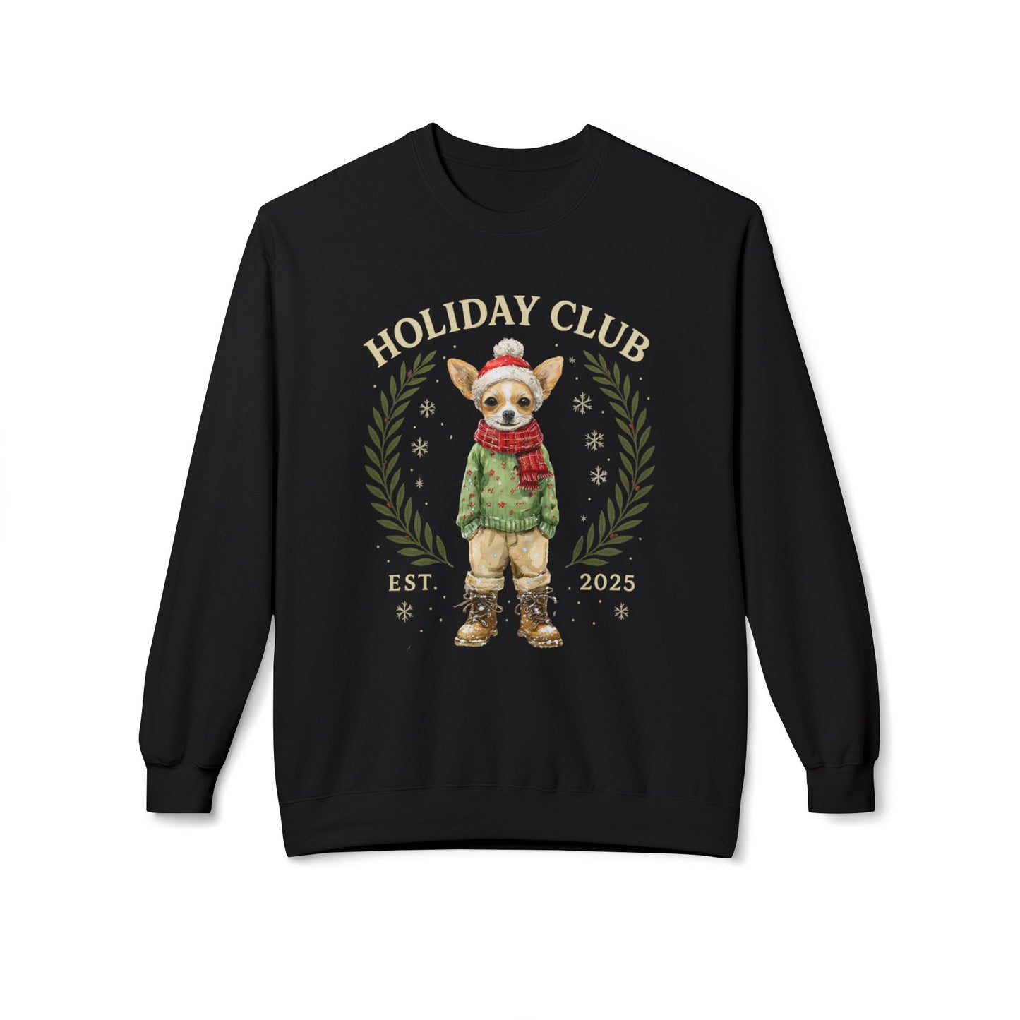 Chihuahua Holiday Club Christmas Sweater