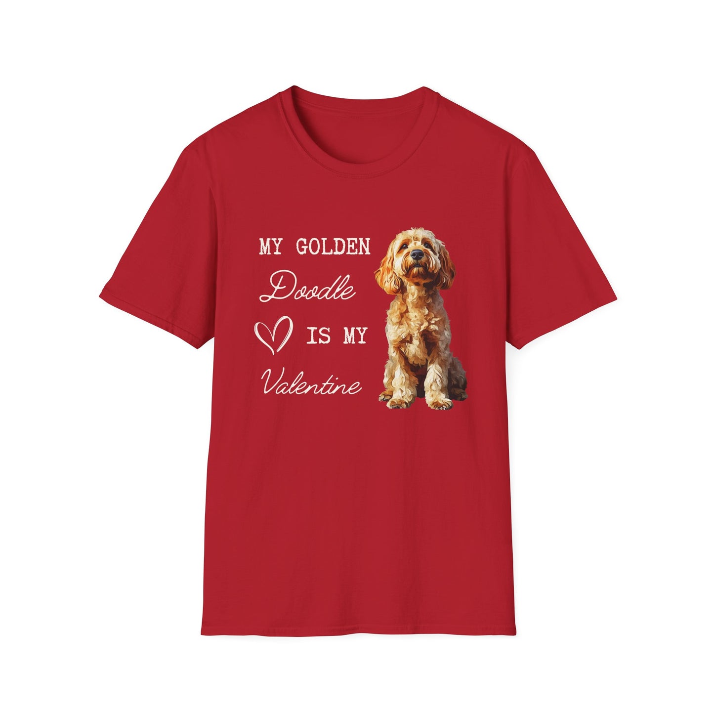 Golden Doodle Valentine's Day T-shirt