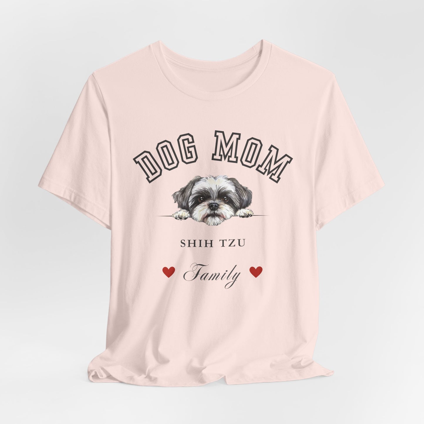 Shih Tzu Mom Family T-Shirt - Mother’s Day Gift for Dog Lovers