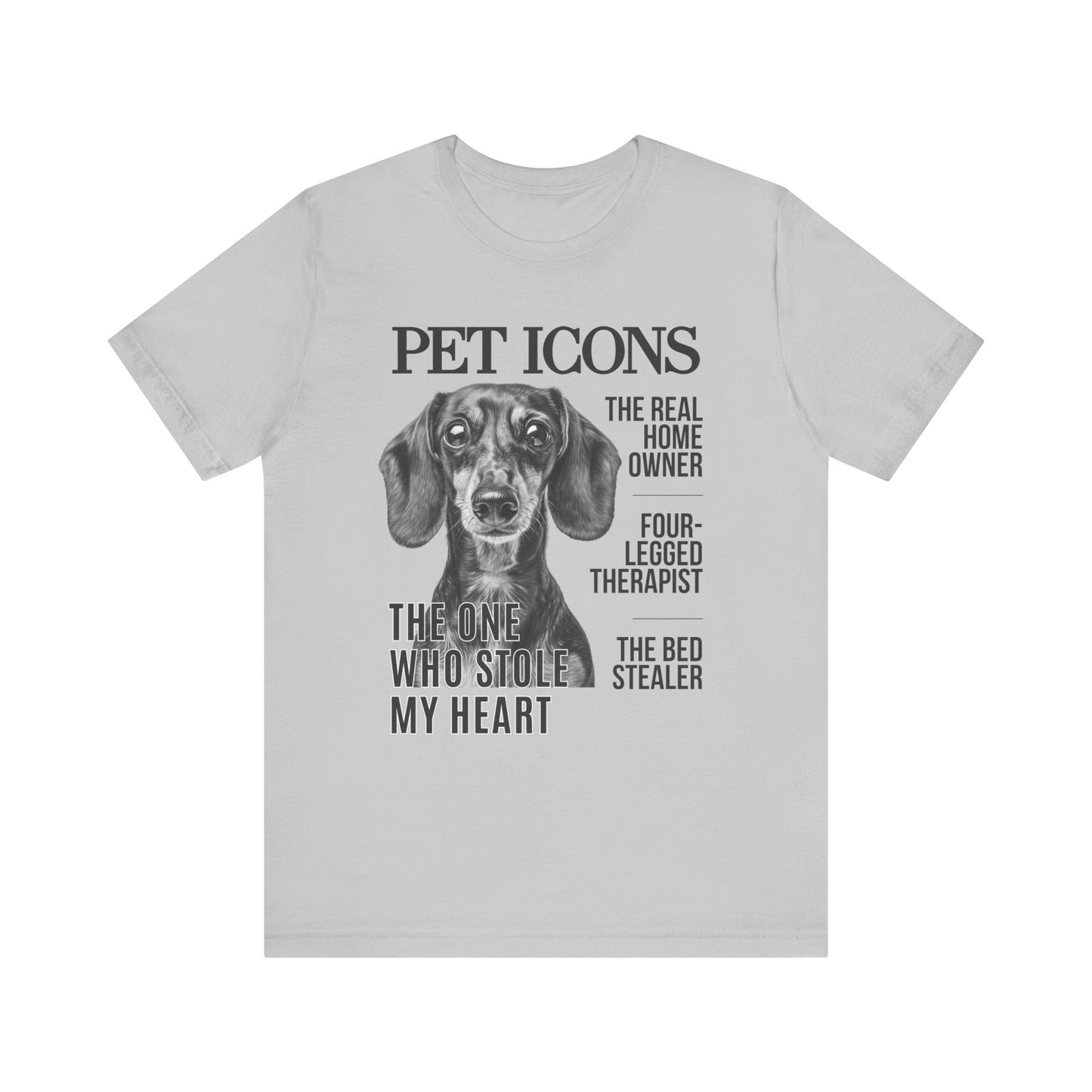 Pet Icons T-shirt - Dachshund Edition