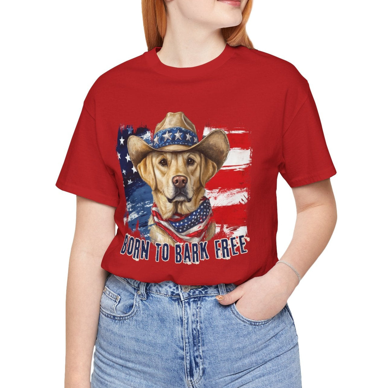 yellow labrador patriotic t-shirt, independance day, 4th of july dog lover shirt
