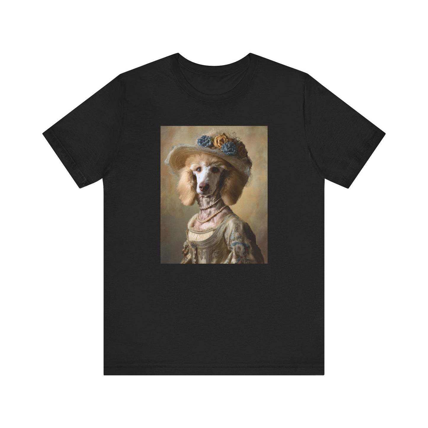 Royal Poodle Portrait Tee – Funny Dog Lover Gift – Customizable Shirt