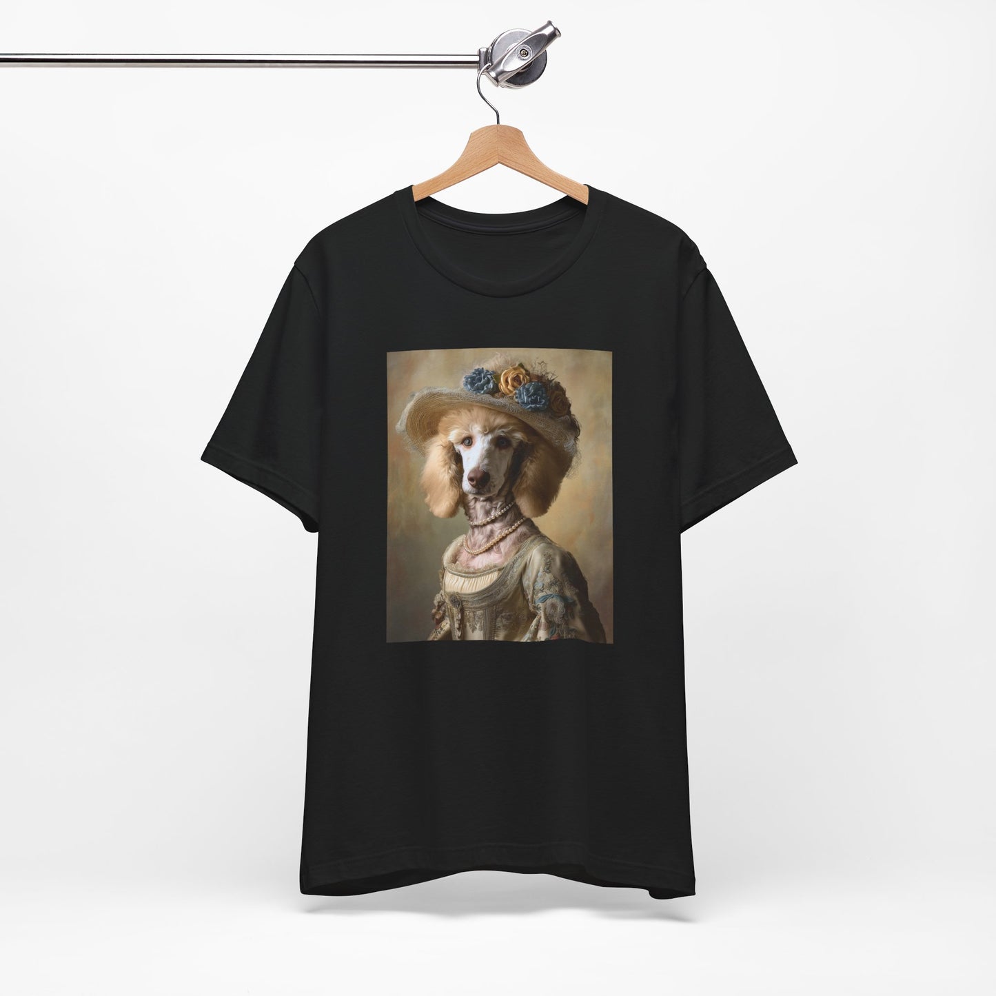 Royal Poodle Portrait Tee – Funny Dog Lover Gift – Customizable Shirt