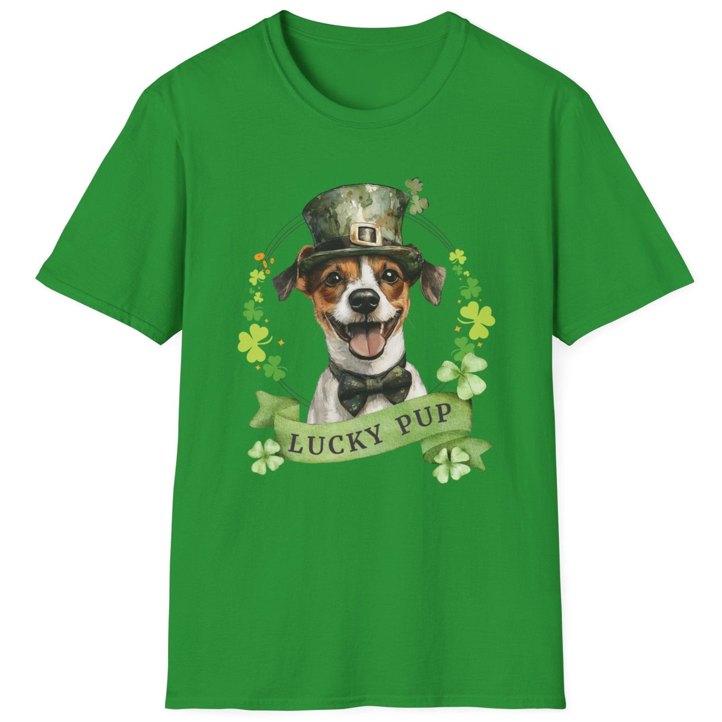 jack russell terrier dog lover st. patrick's day t-shirt