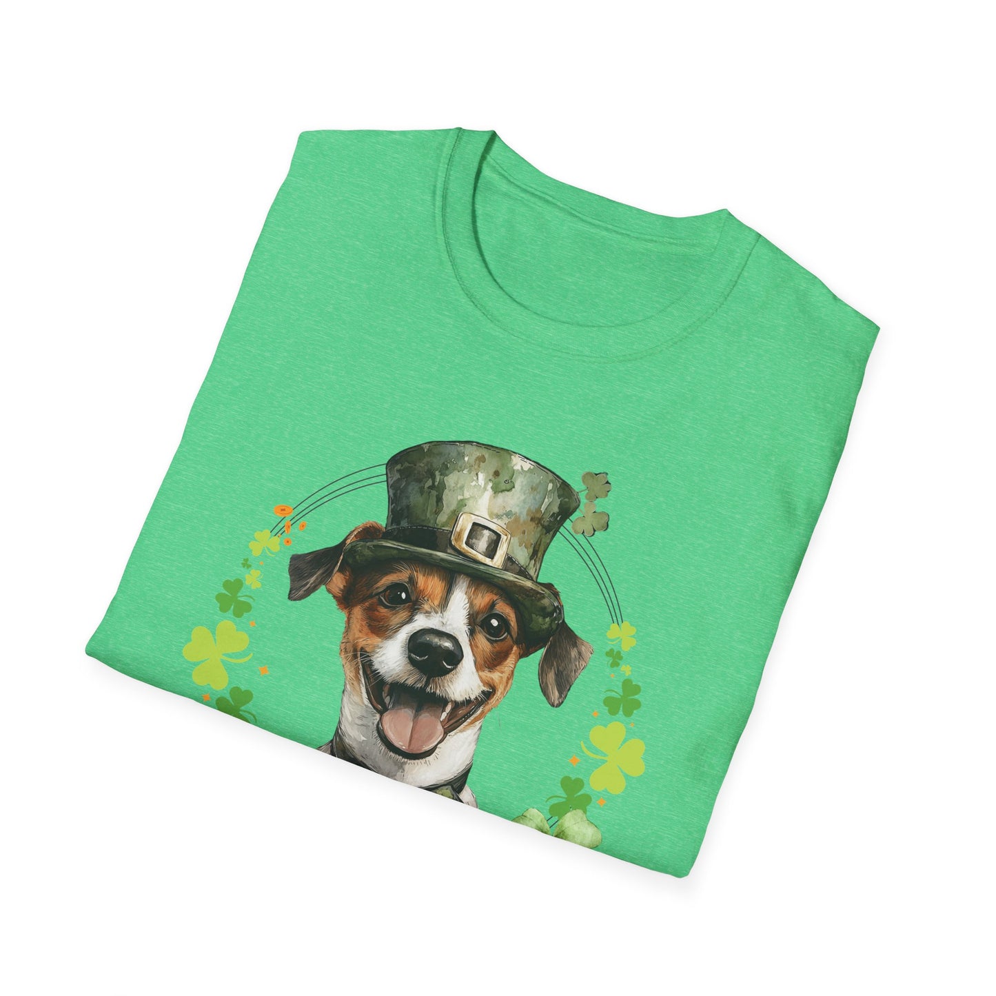 jack russell terrier dog lover st. patrick's day t-shirt