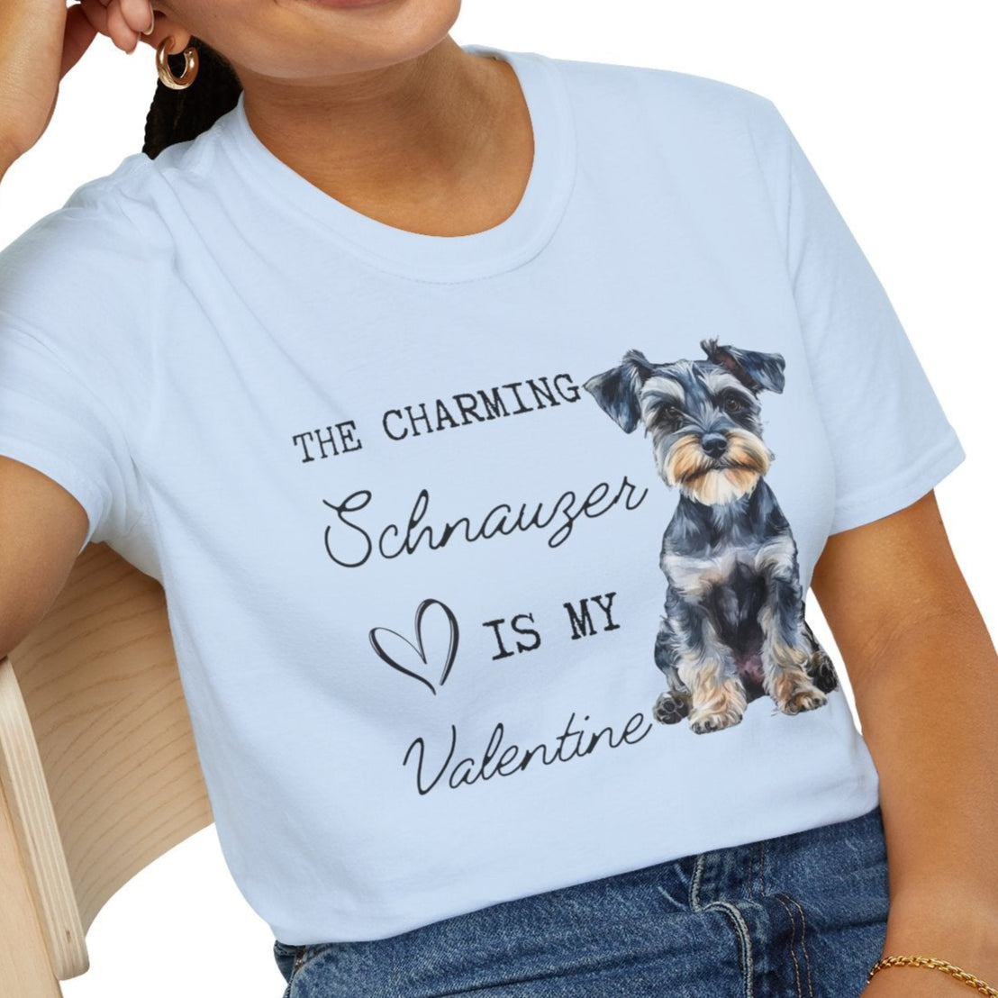 Schnauzer - The Charming Schnauzer is My Valentine - Shirt